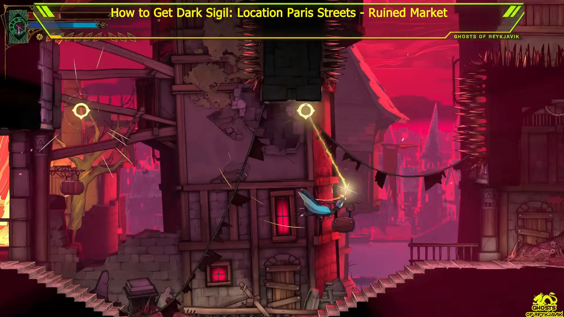 Platforming across Street of the Tomb Masons