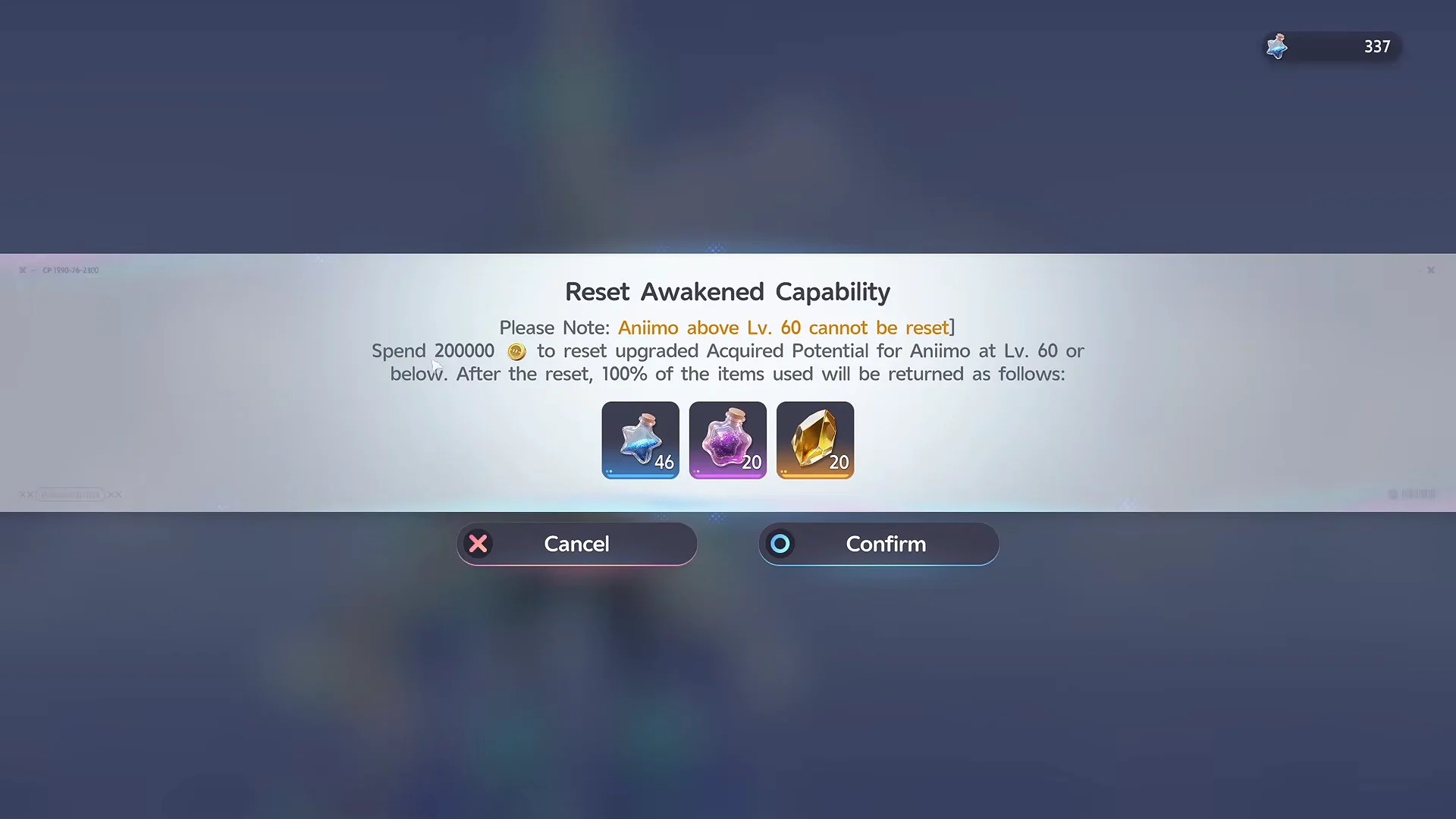 Resetting Capability Awakening & Level 60 Lock Trap