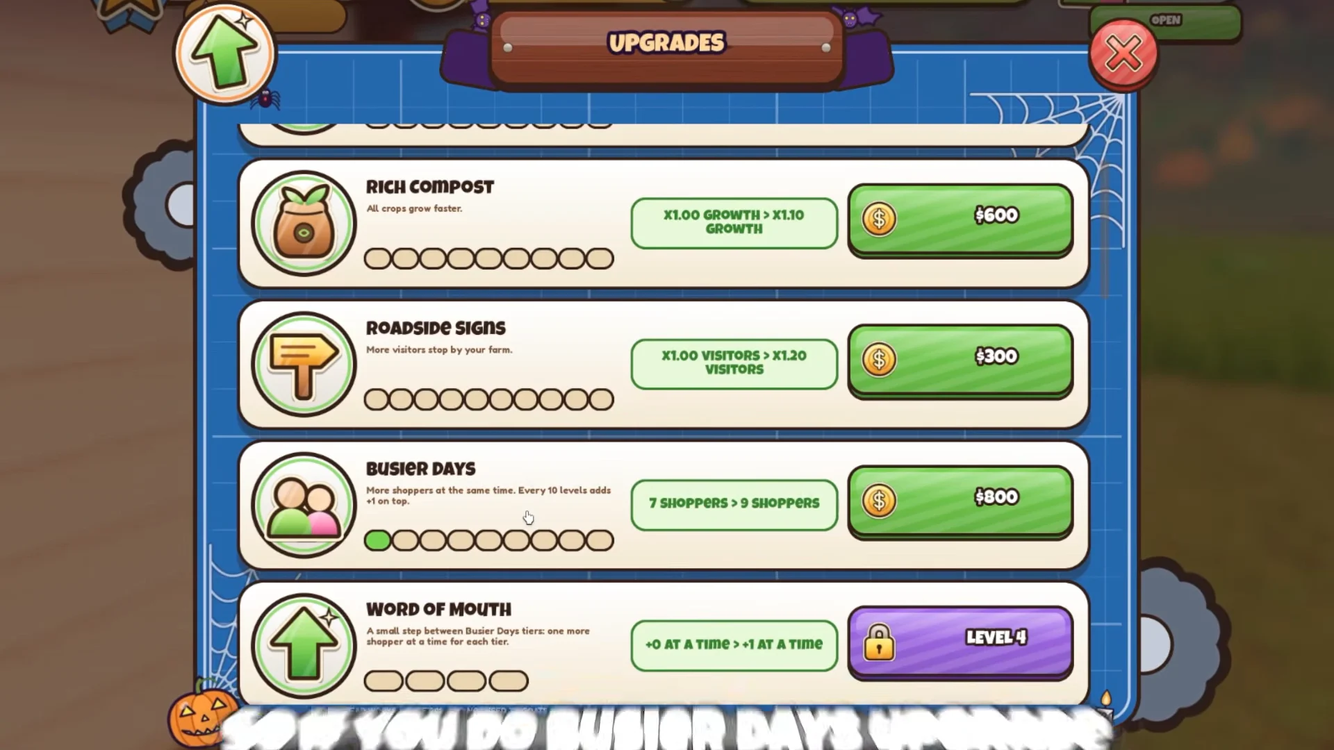 Recommended Upgrades