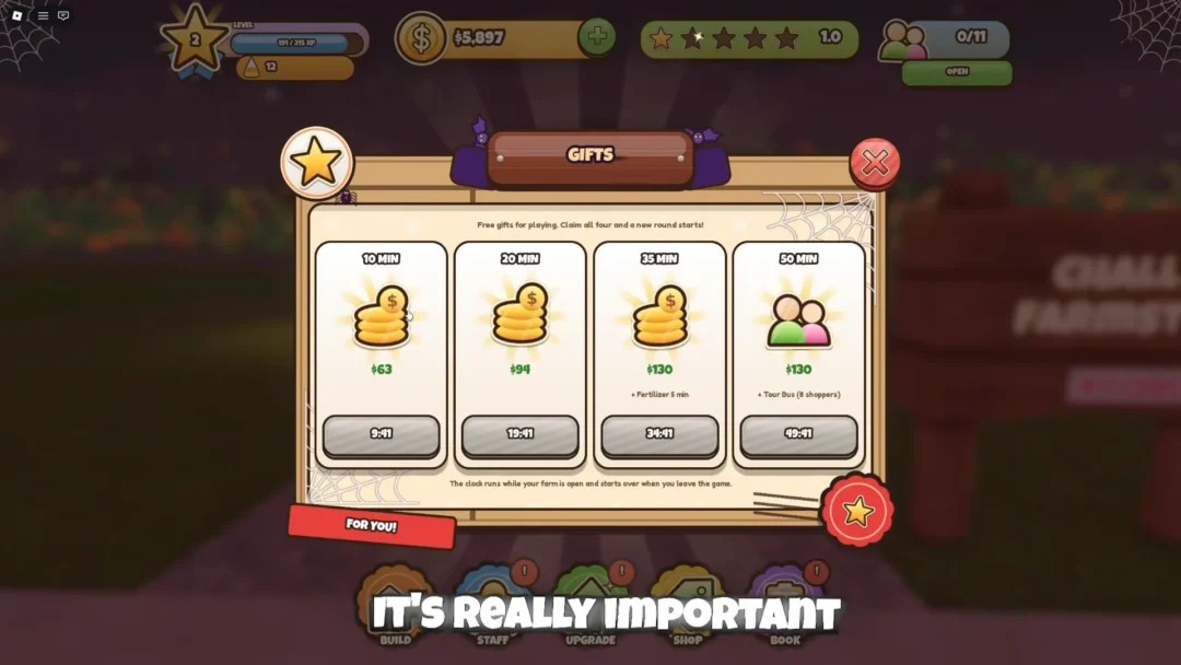 Daily Rewards & Playtime Gifts