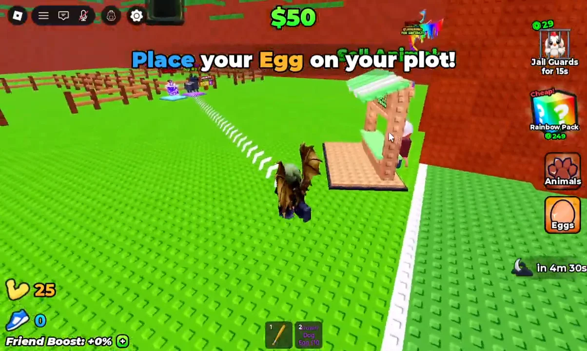 Retrieving Egg from Fence