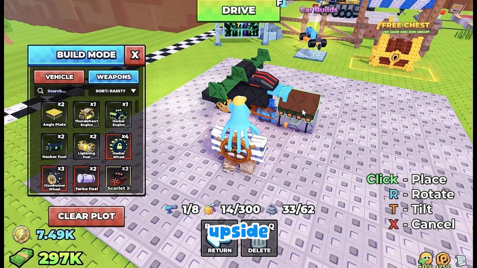 Fuel Tank & Scarlet X Turbo Engine