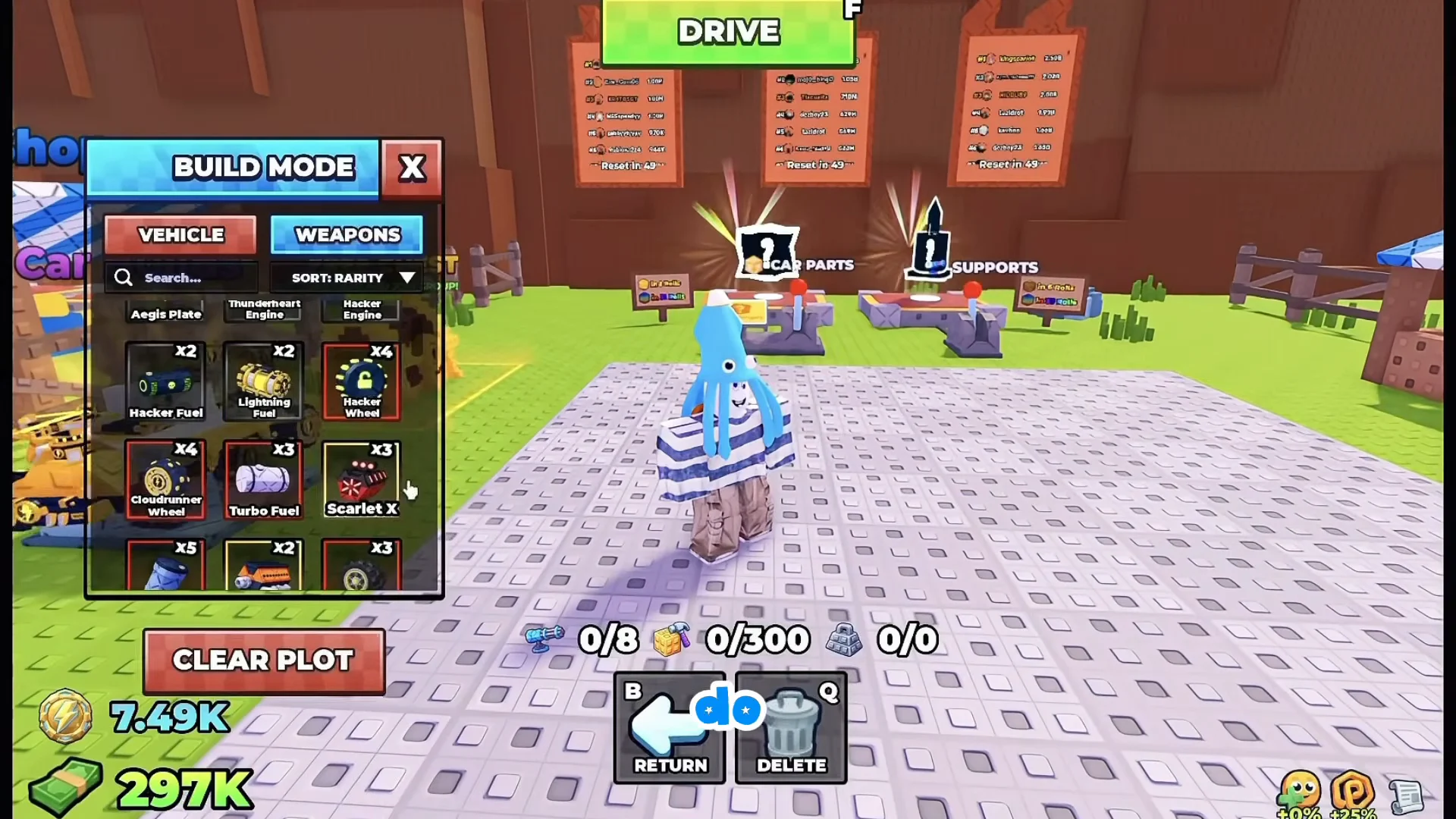 Entering Build Mode