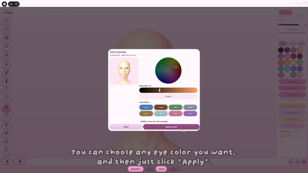 Eye Colour customization