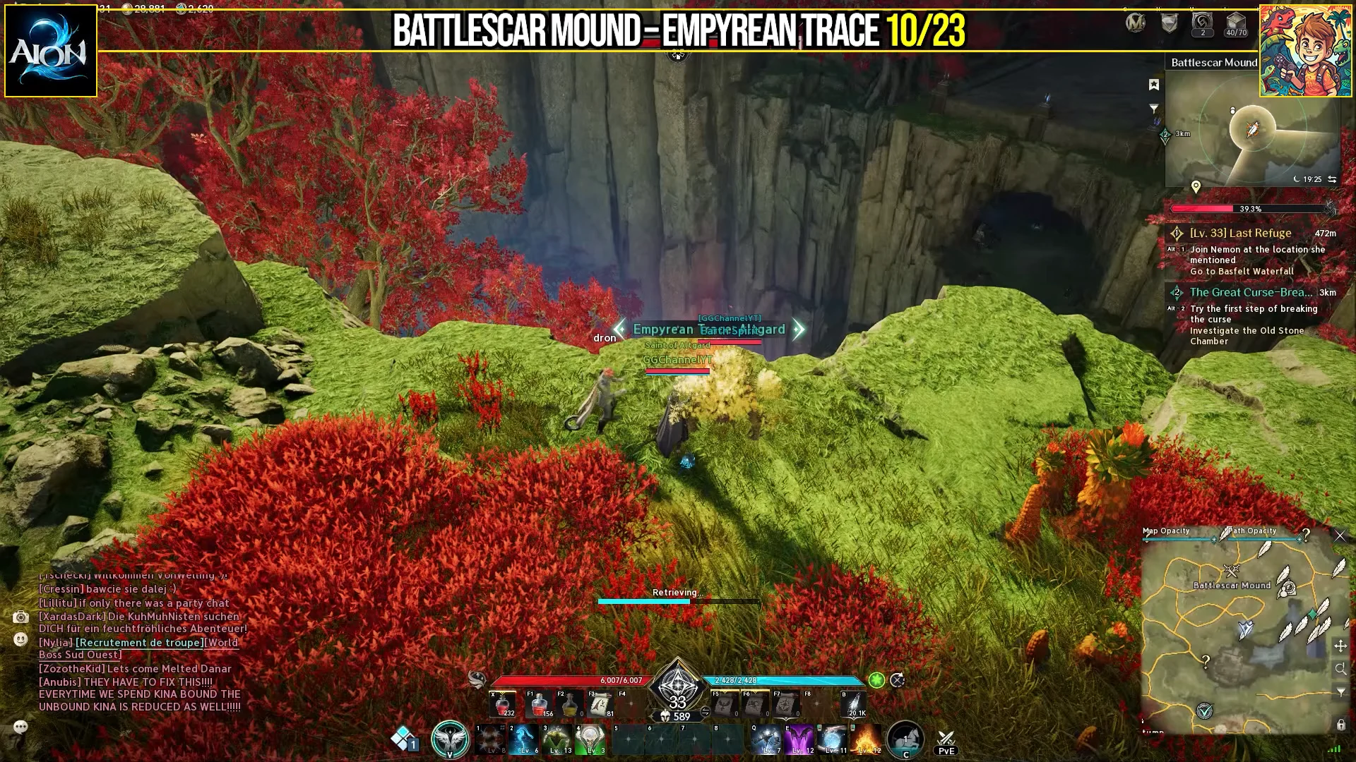Empyrean Trace 10/23 Map & Gathering