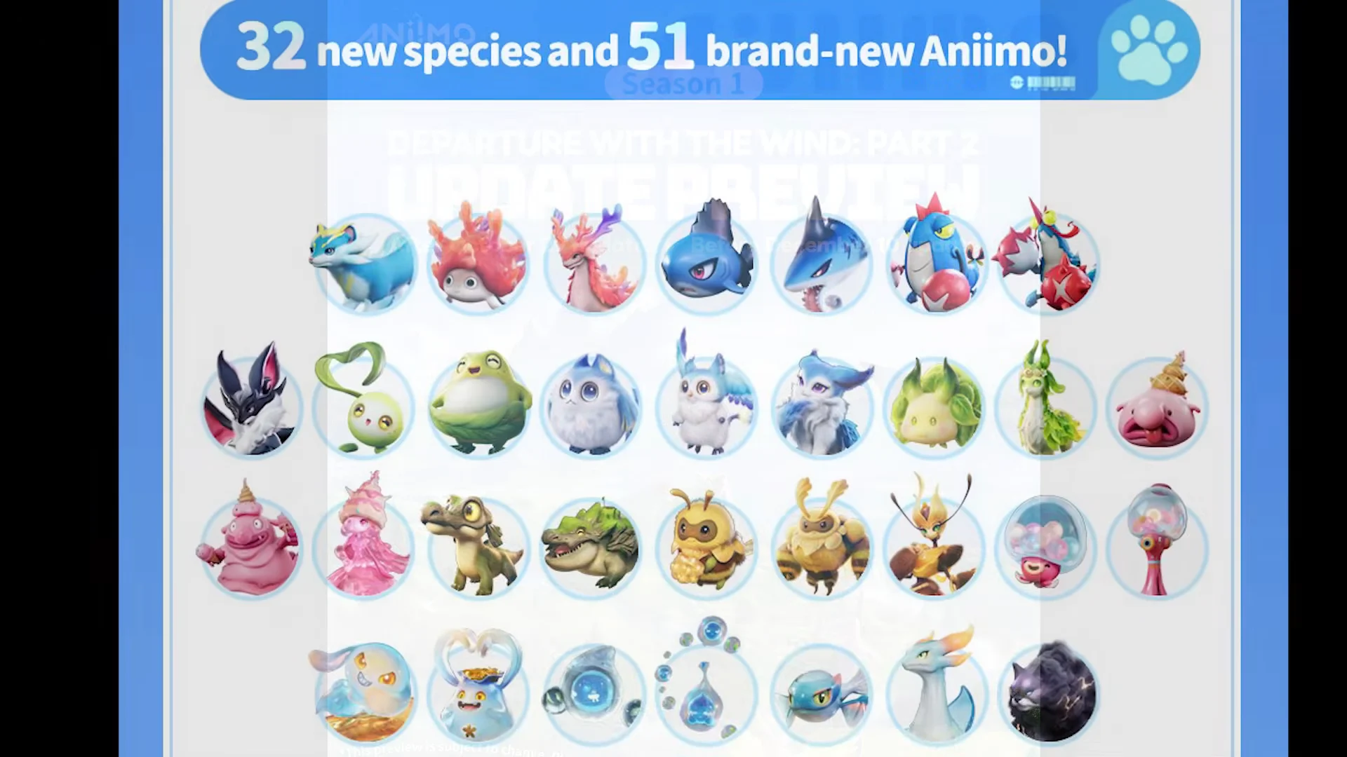 New Species Roster