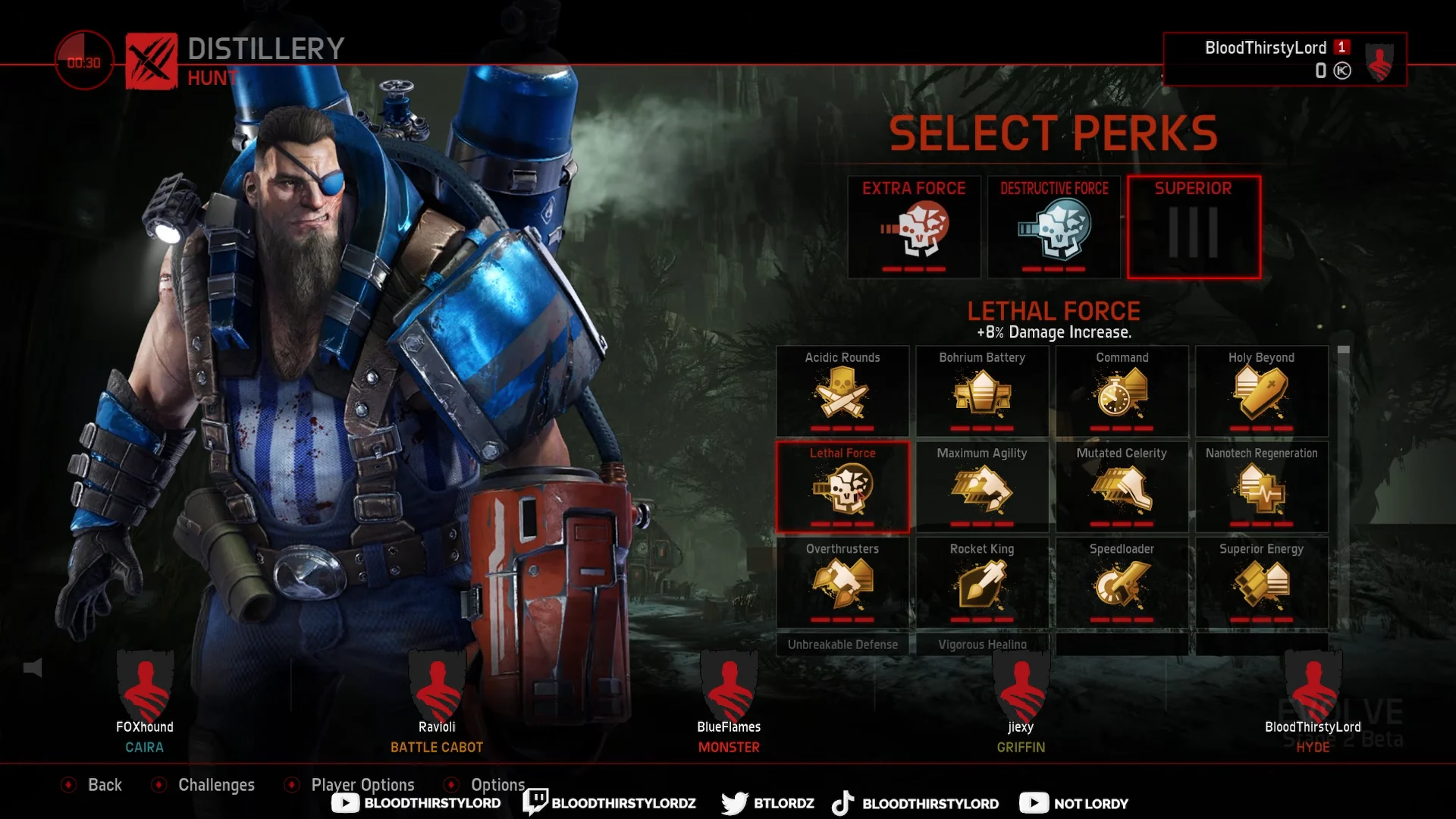 Perk Selection