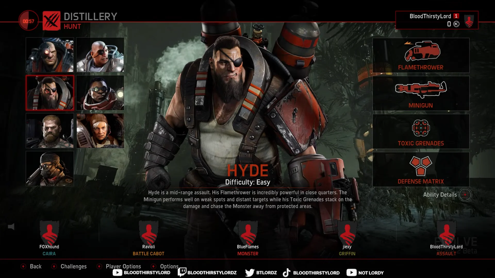 Hyde Character Profile & Loadout