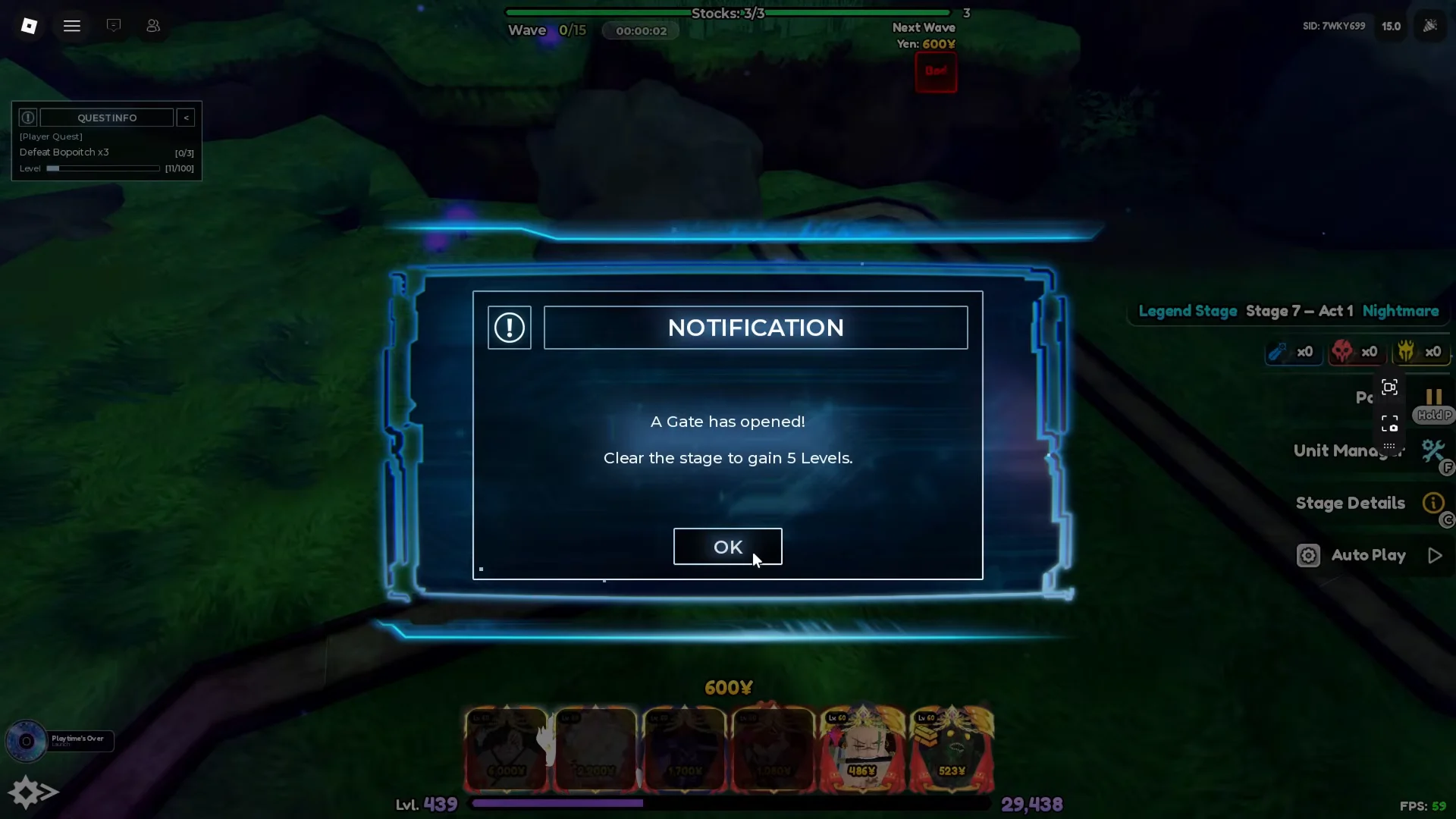 Quest Progression Mechanics & Legend Stage 7
