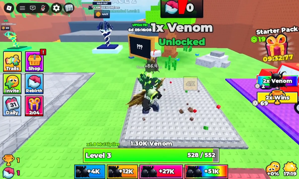 Leveling up post-rebirth