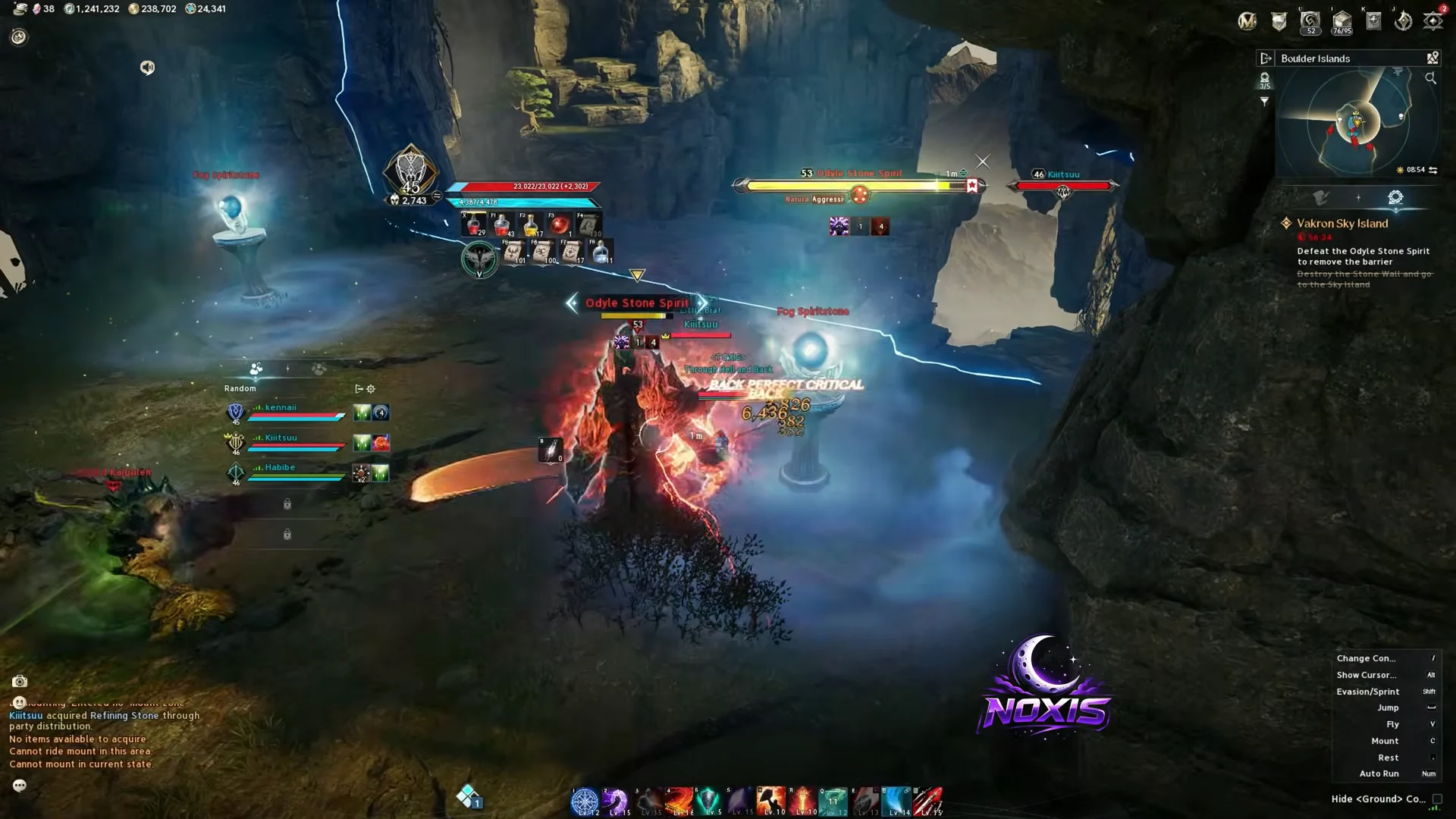 Cave passage & Odile Stone Spirit