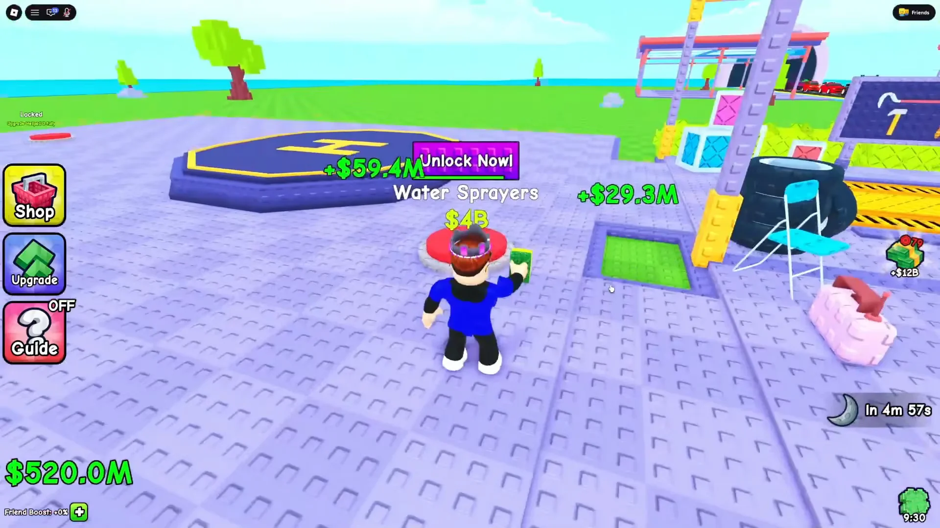 Gold Conveyor & Helipad Zone Unlock