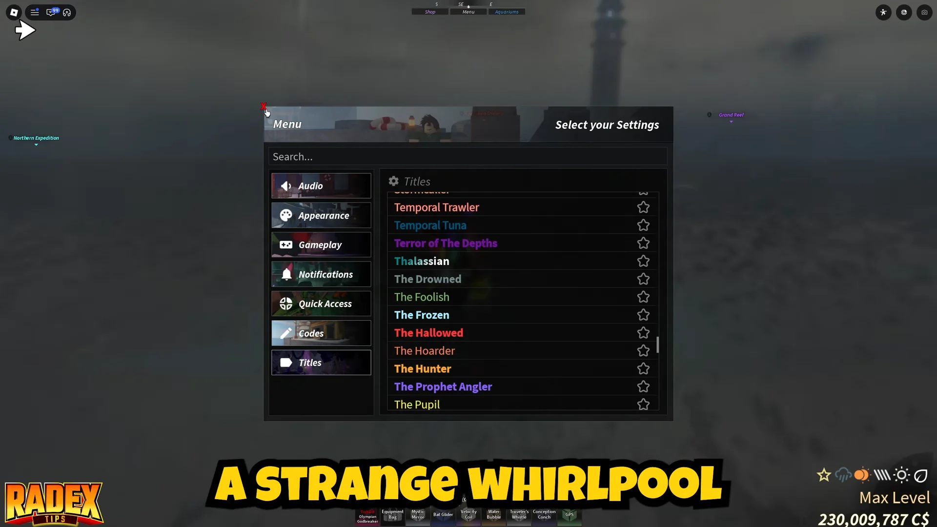 Event notification: A strange whirlpool has opened