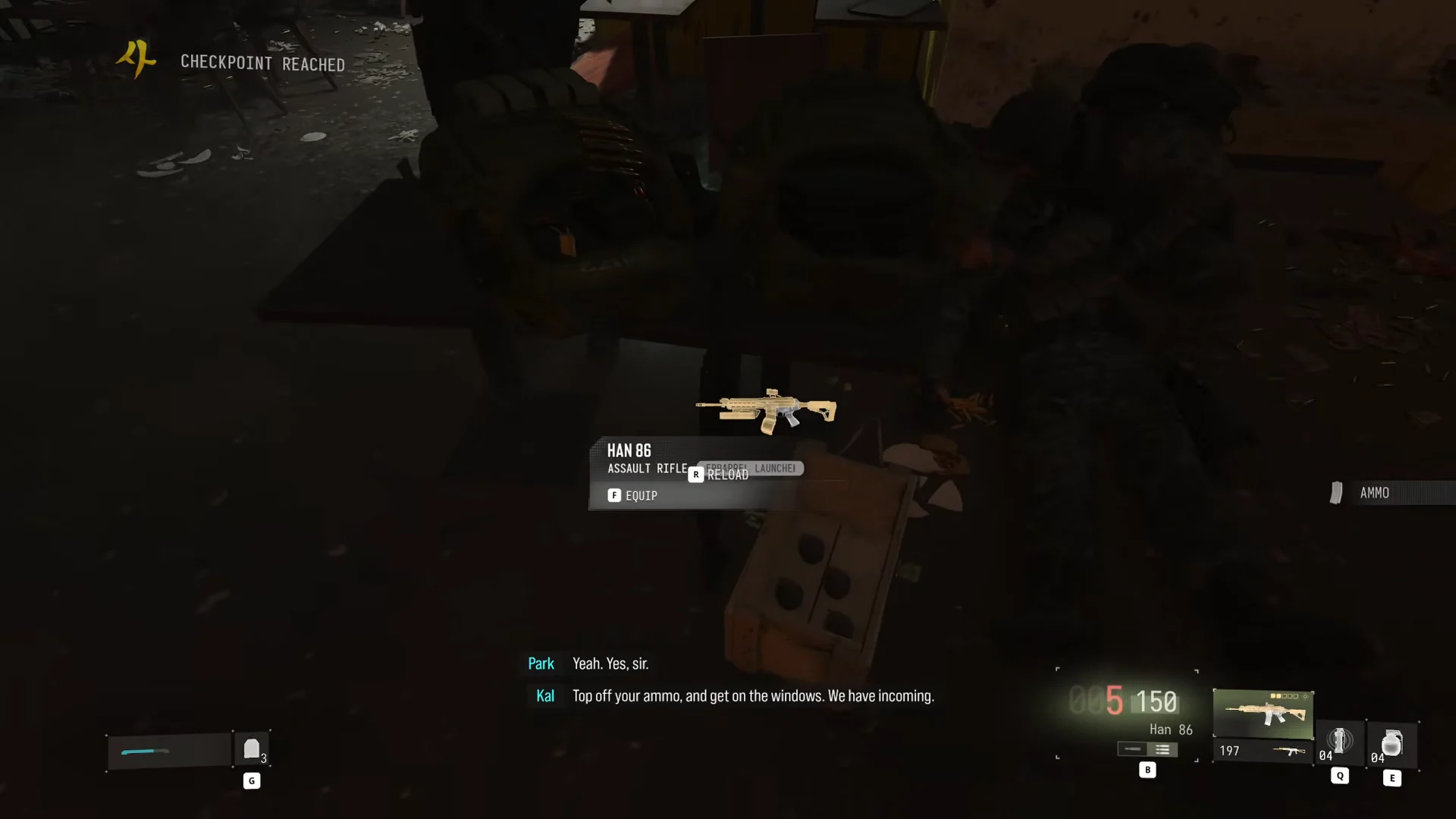 Entering café hardpoint