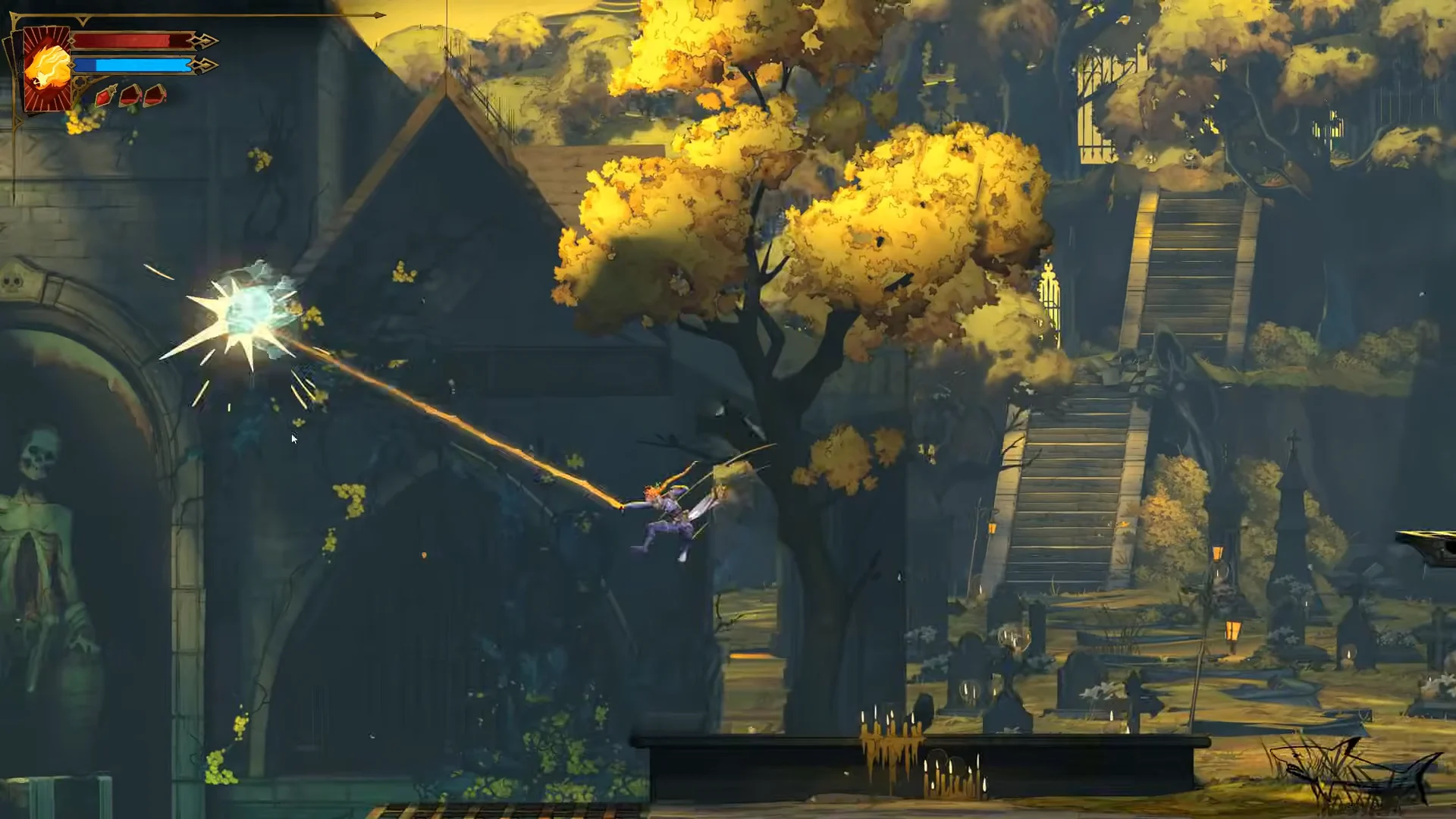 Crossing Water Ruins via Grapple Rings