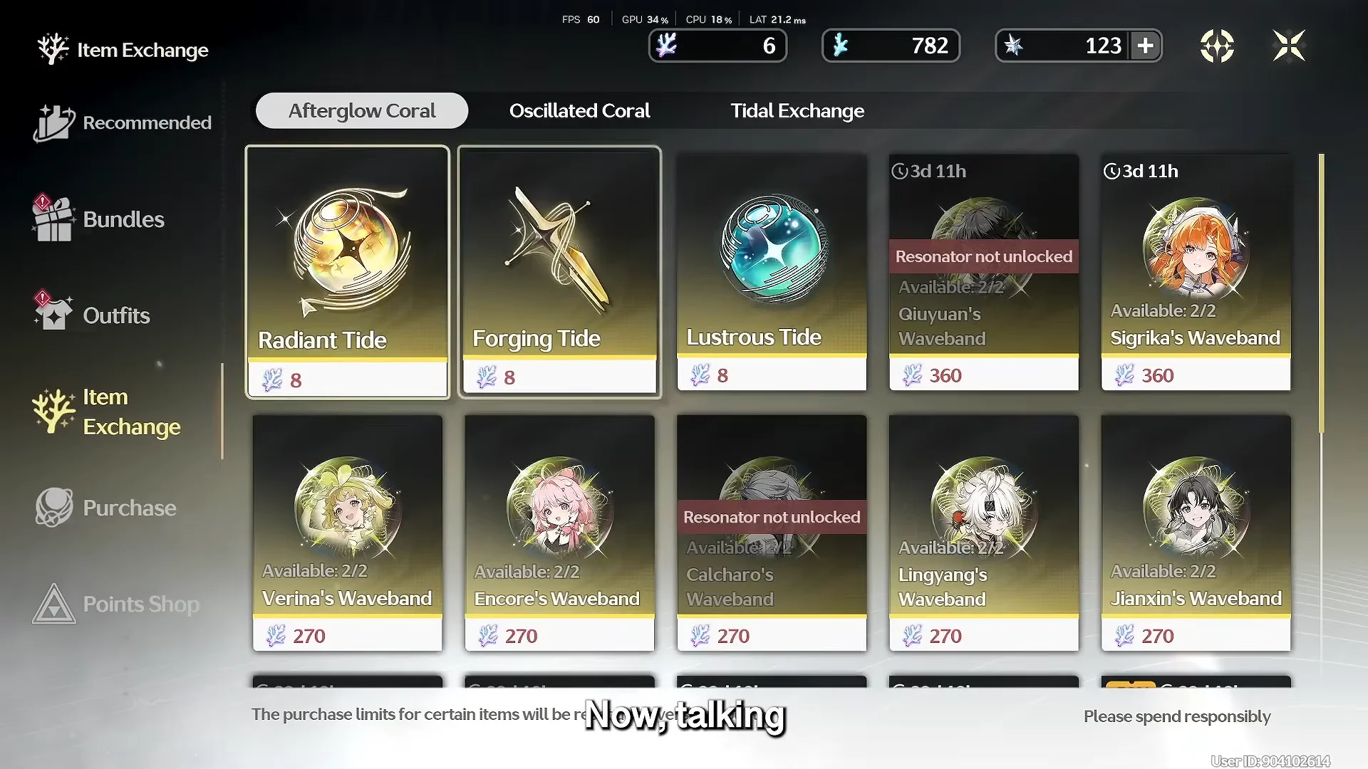 Character Copies & Afterglow Coral Shop