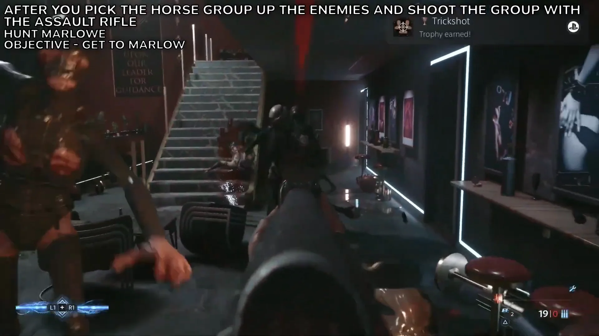 Unlocking Trickshot trophy