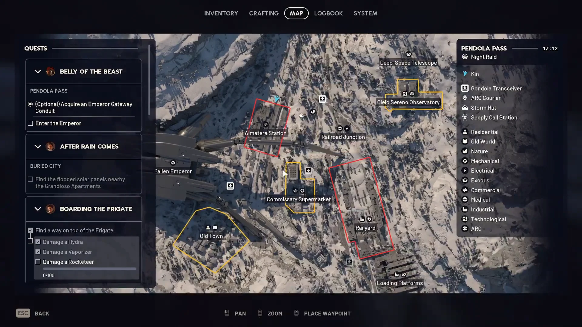 Checking Map for Train Car Locations