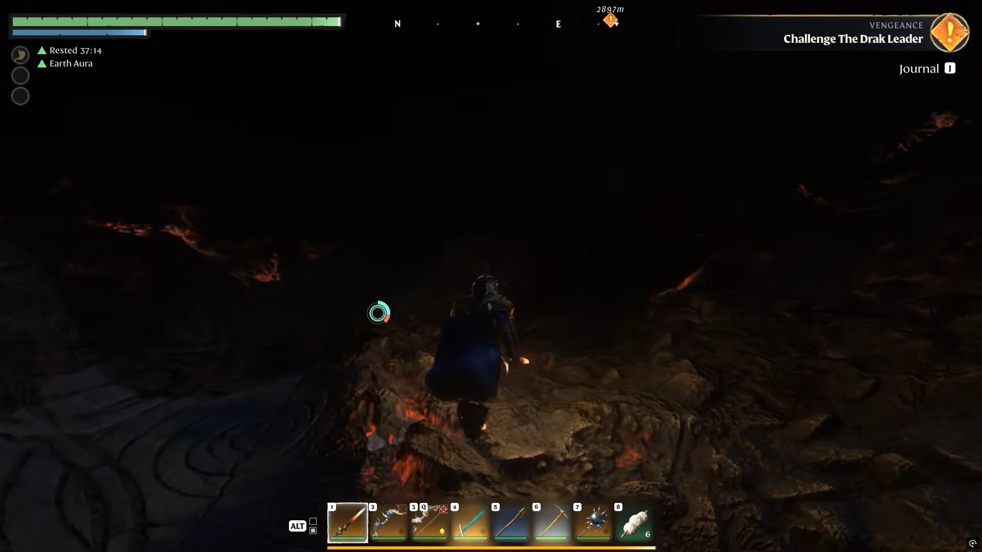 Approaching Cave Entrance