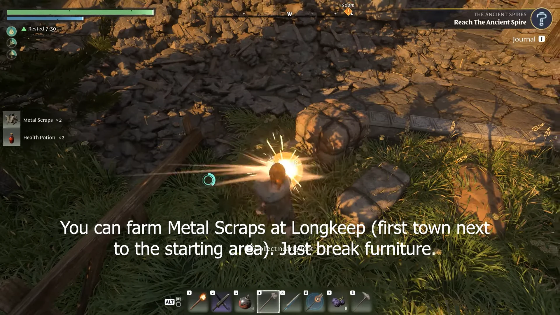 breaking furniture for Metal Scraps