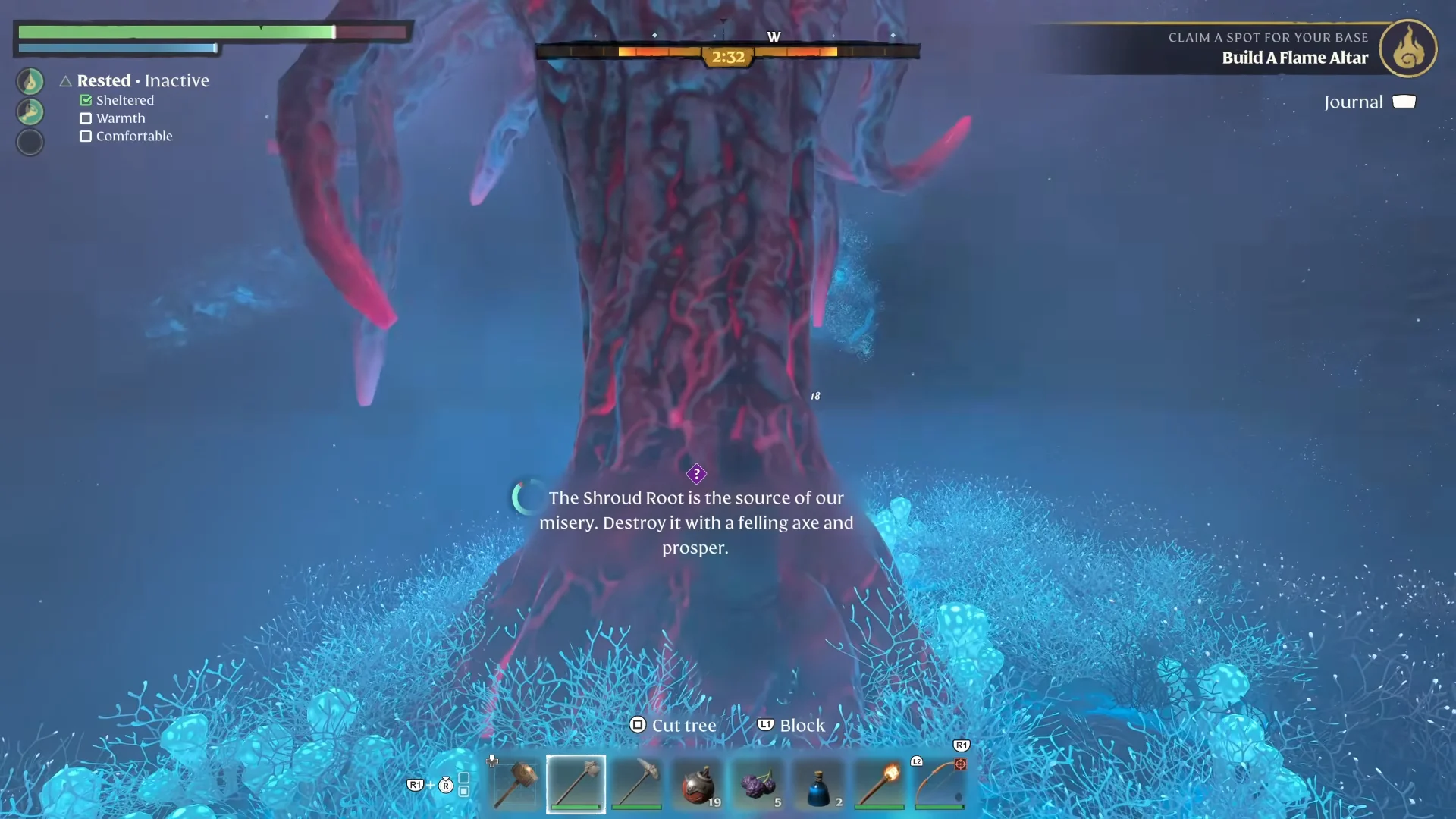 Chopping the Shroud Root