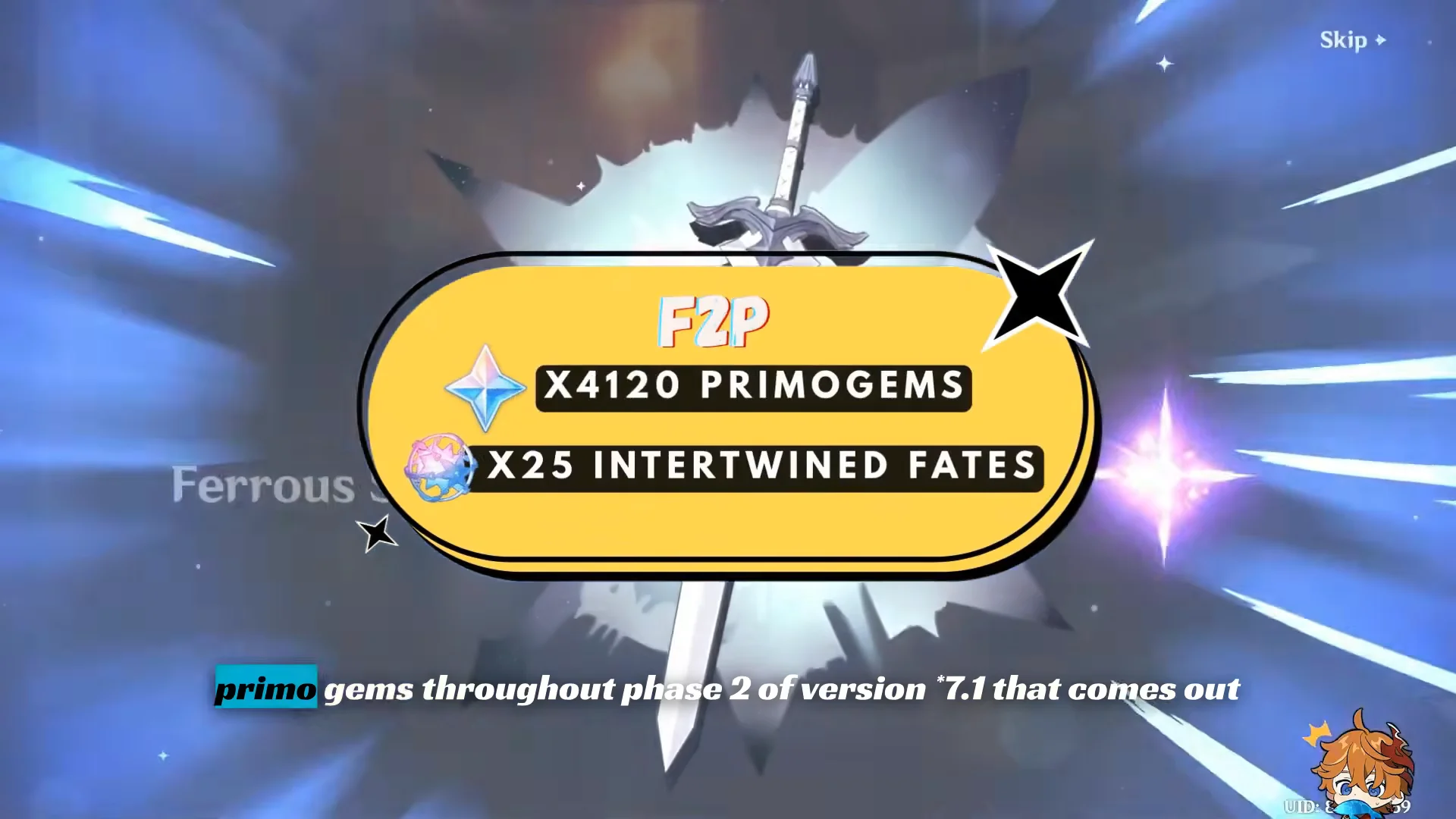 Total F2P Rewards Summary