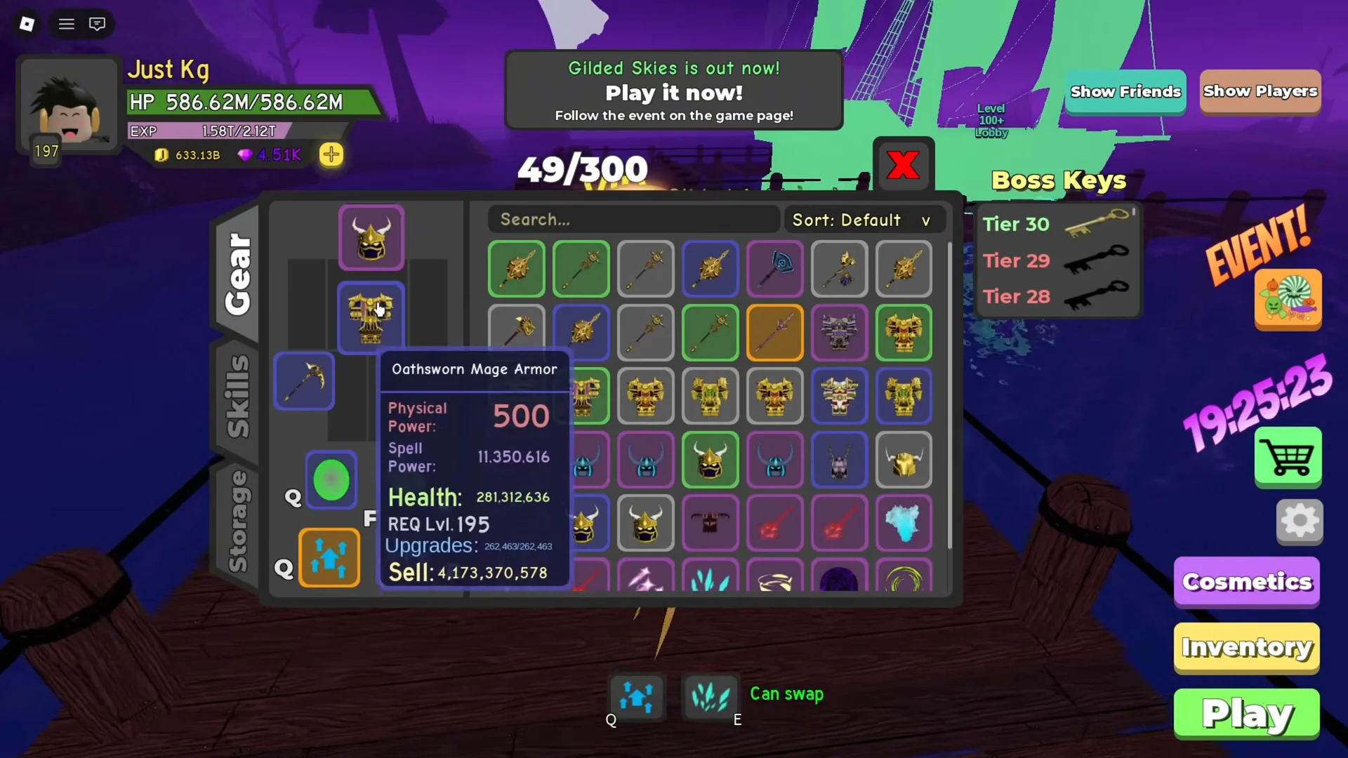 Dungeon Lobby & Gear Showcase