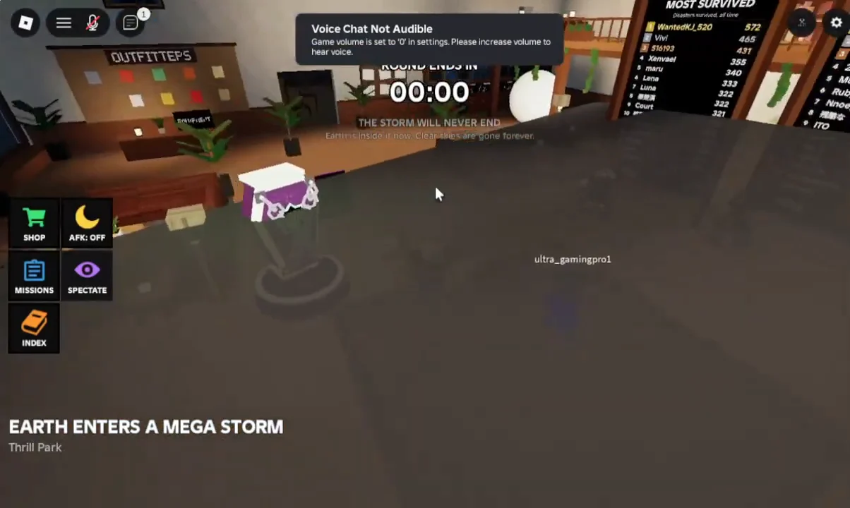 Spectating Lobby & Mega Storm Ending