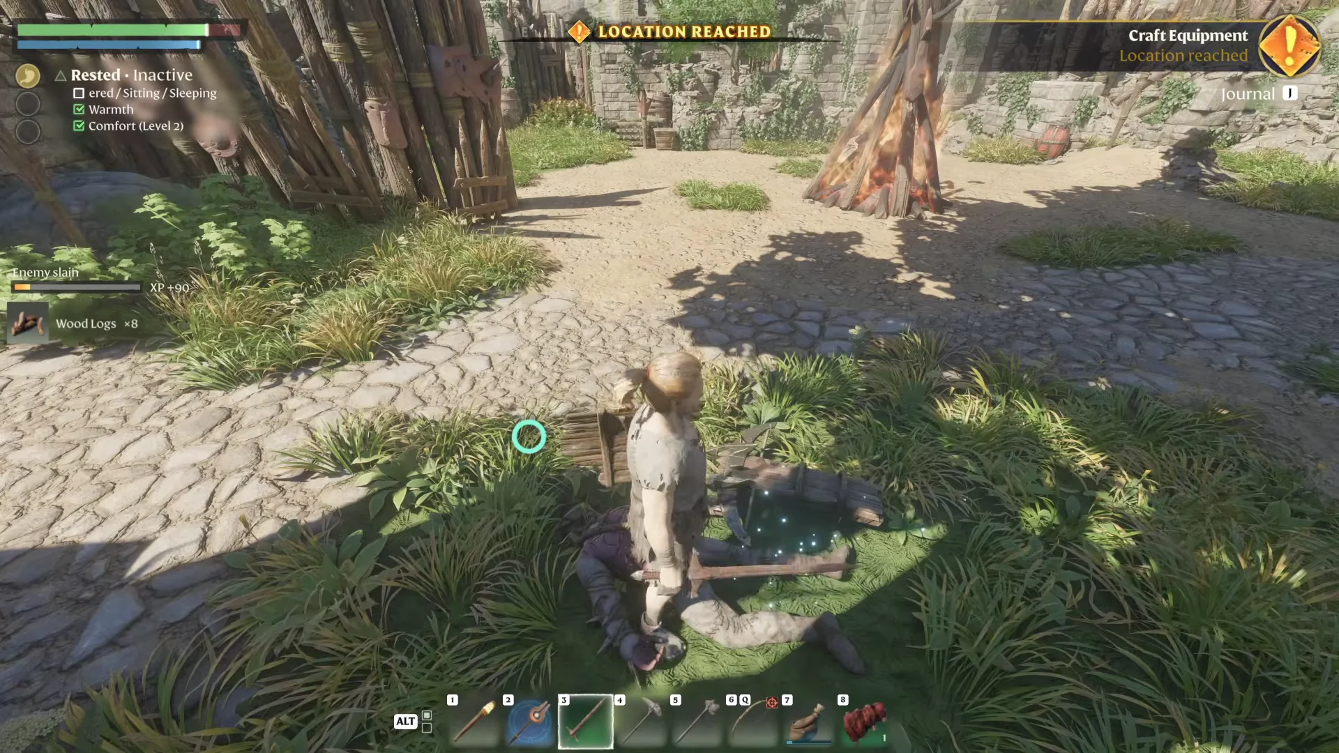 First Enemy Encounter and Looting