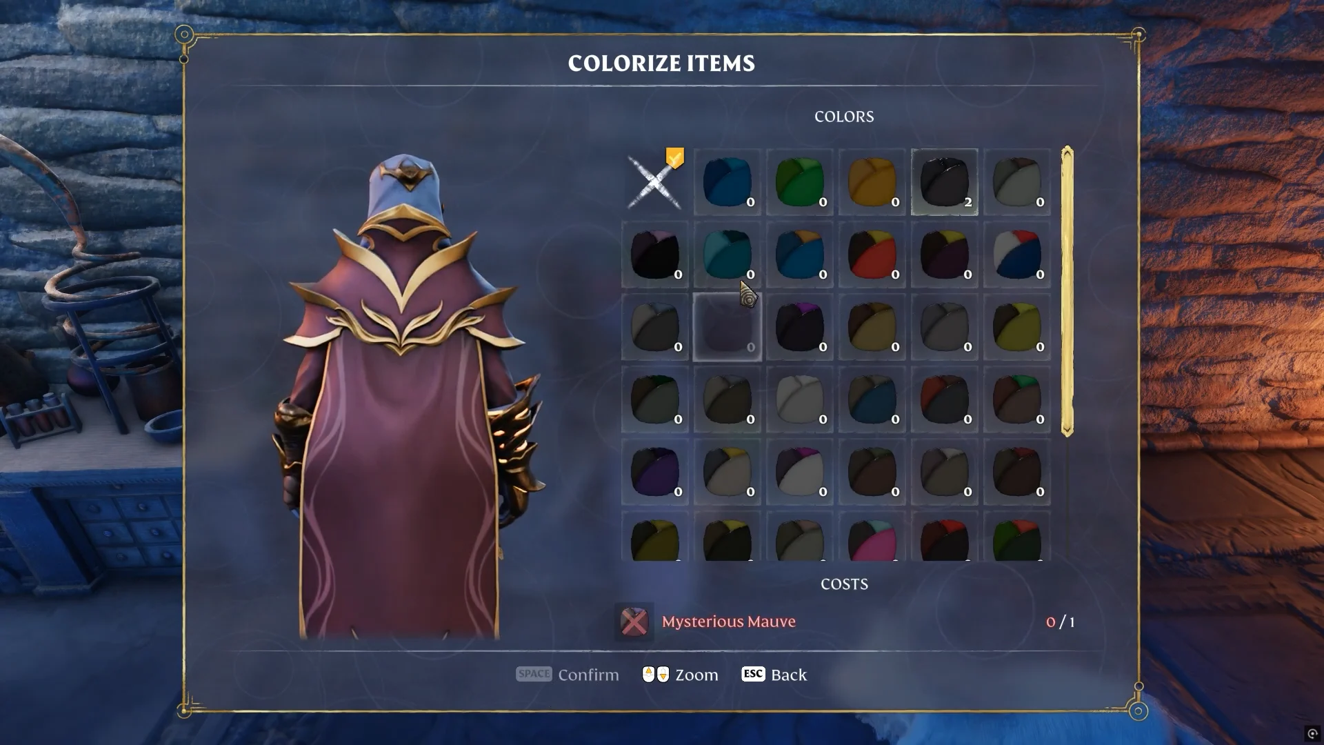 Colorize Items armor slots
