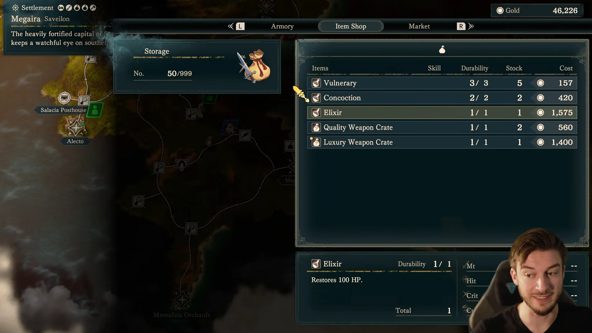 Megaira Item Shop Location