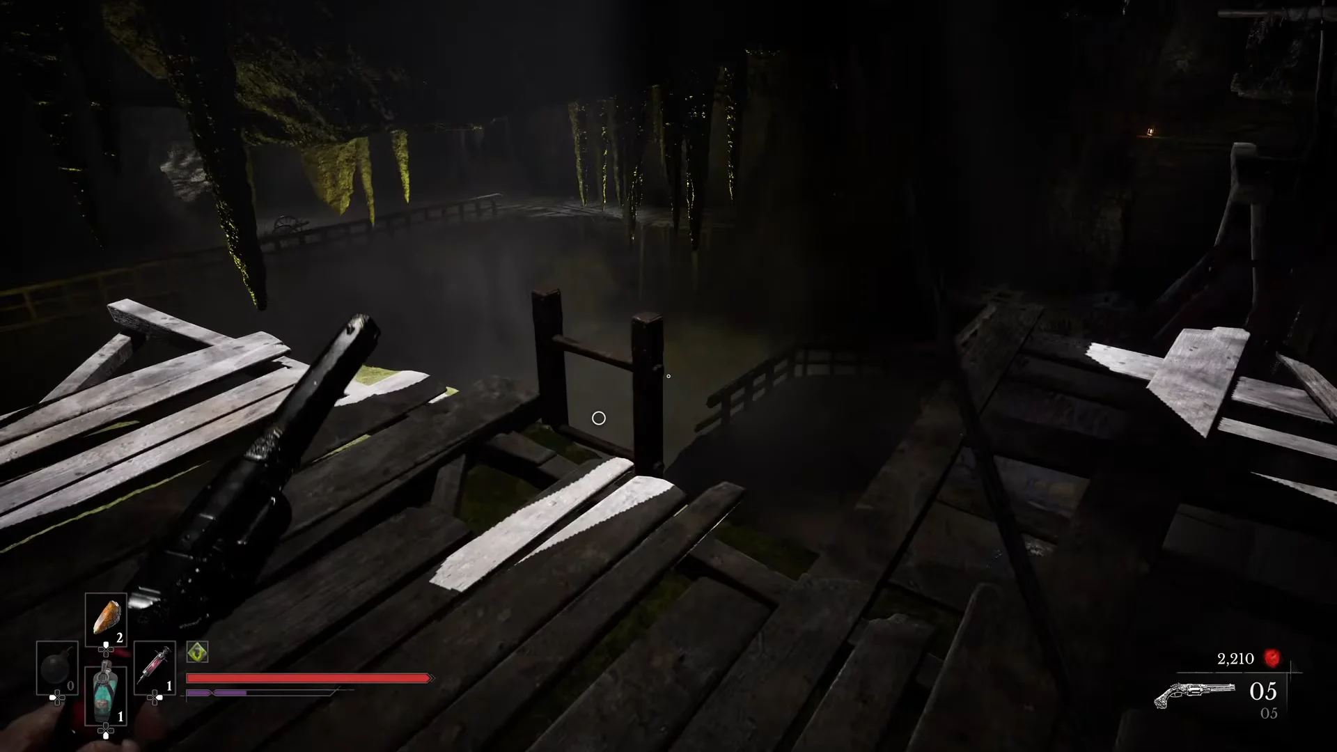 Cave platforming and ladder