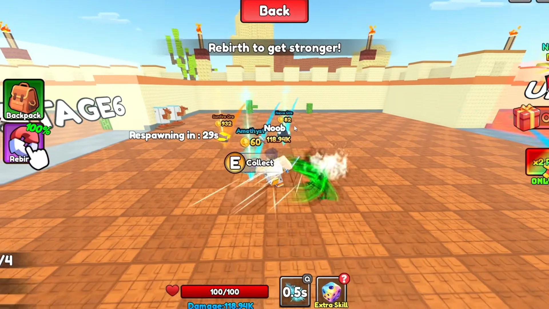 Desert Stages & Ore Drops