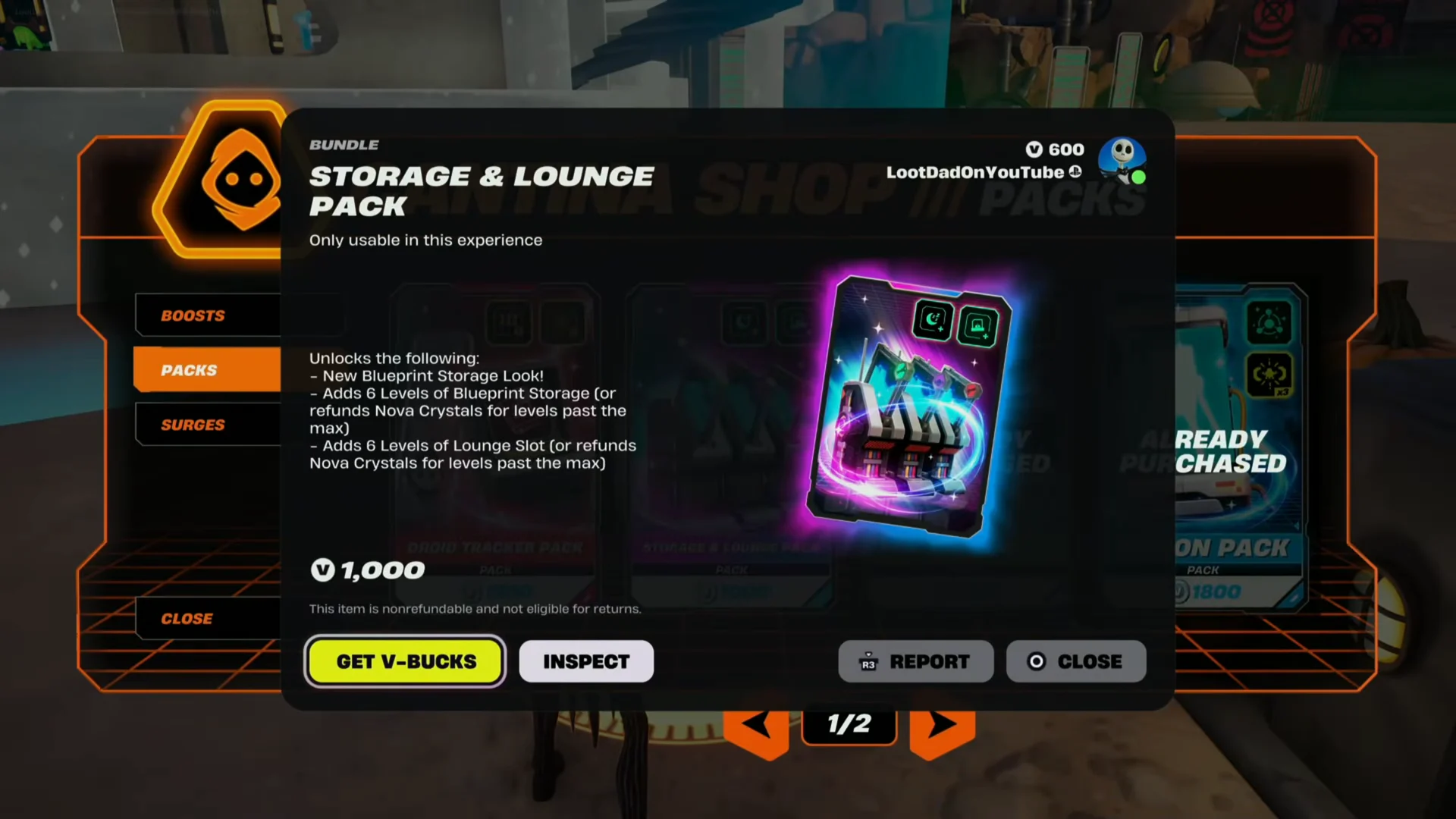 Cantina Shop Storage u0026 Lounge Pack