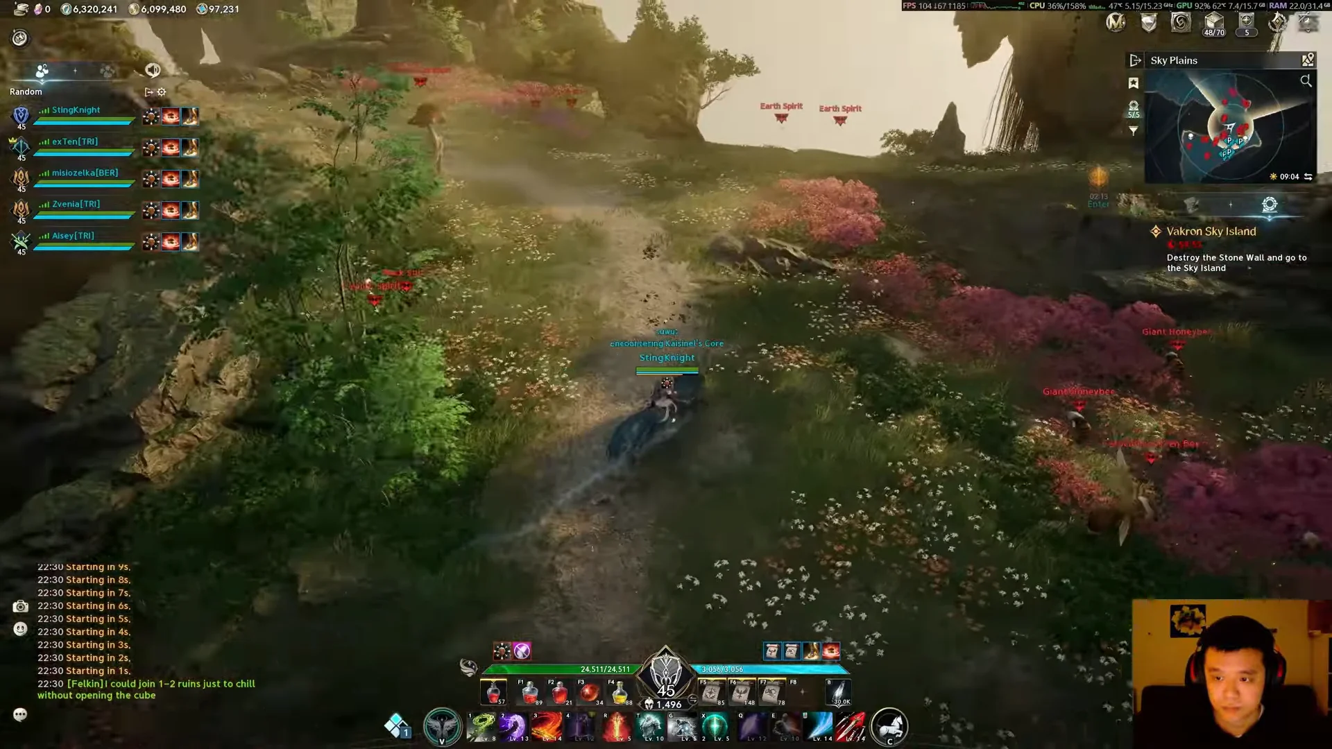 Traversing to first boss area