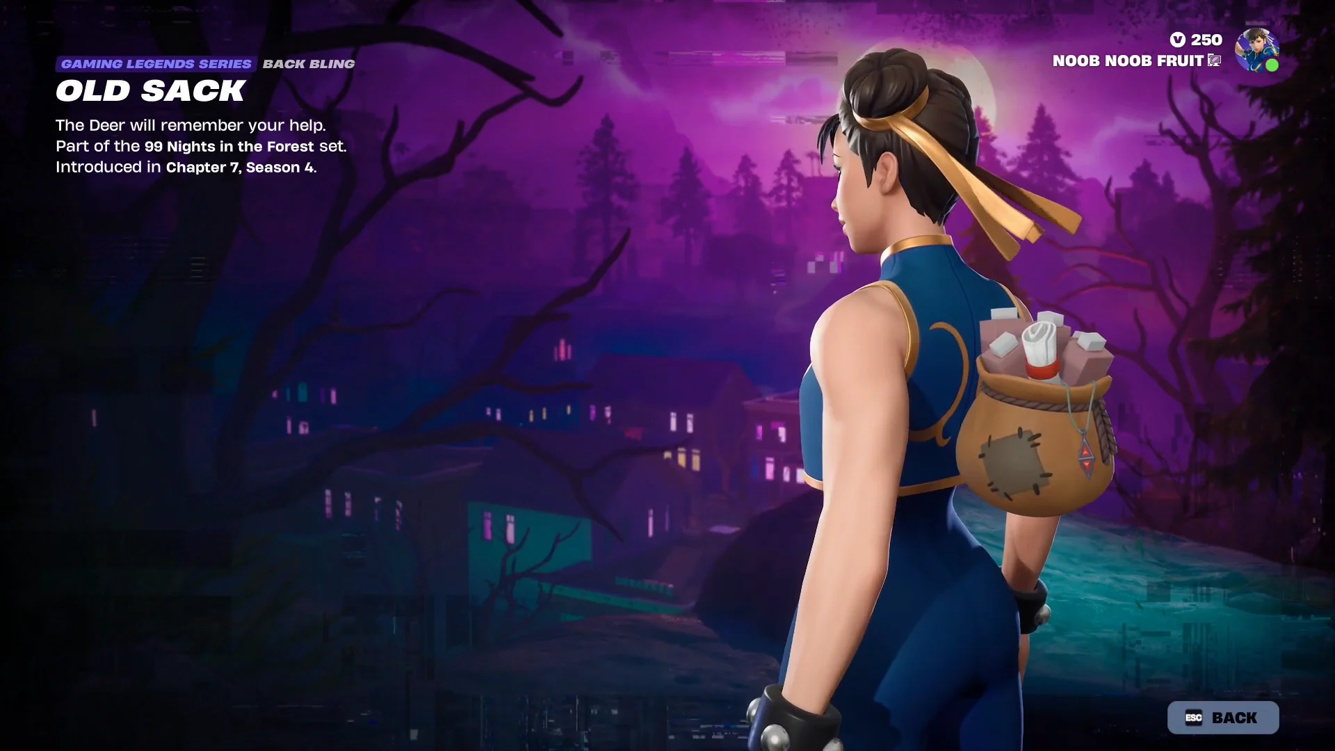 Old Sack Back Bling Preview