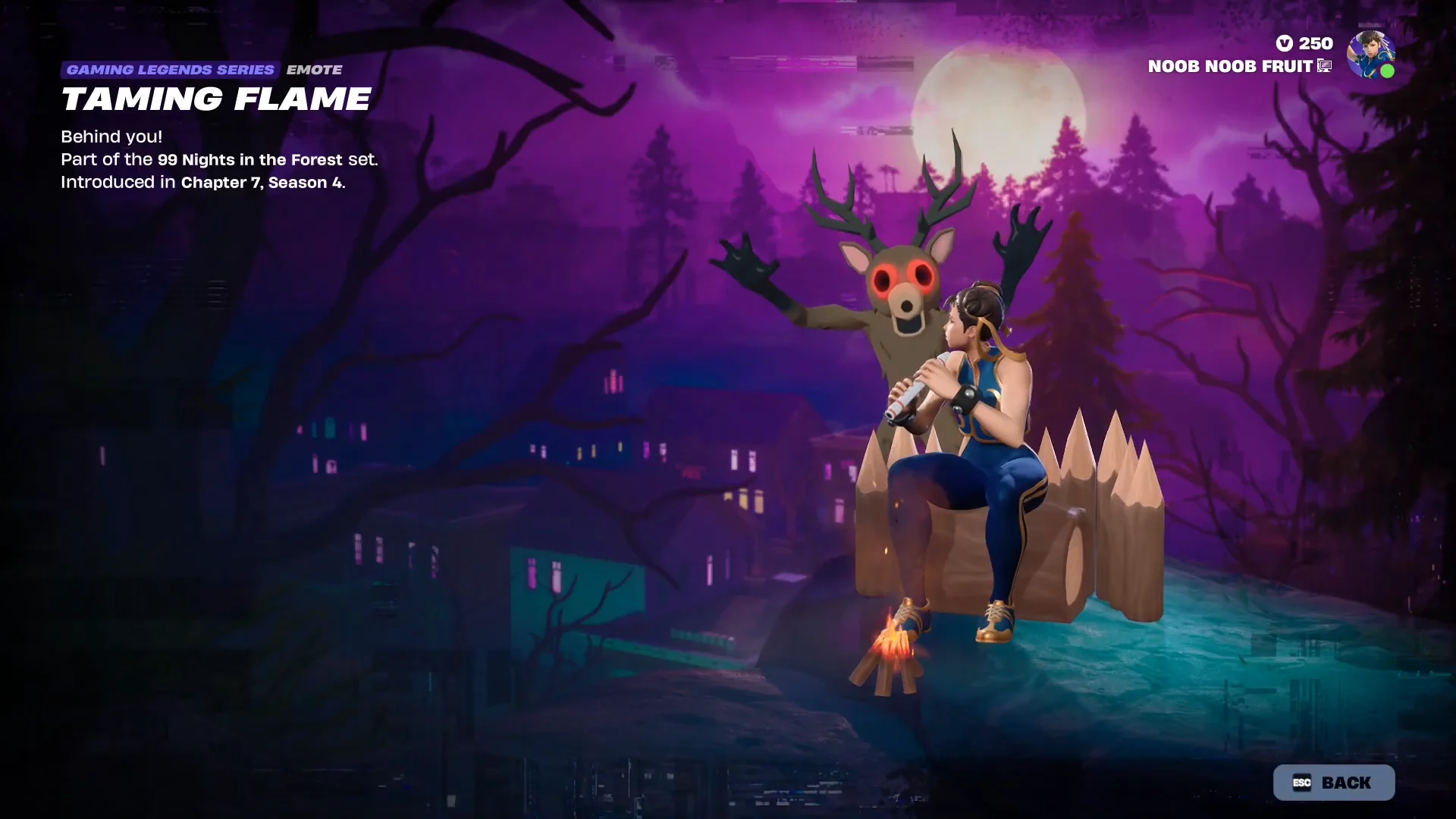 Taming Flame Emote Preview
