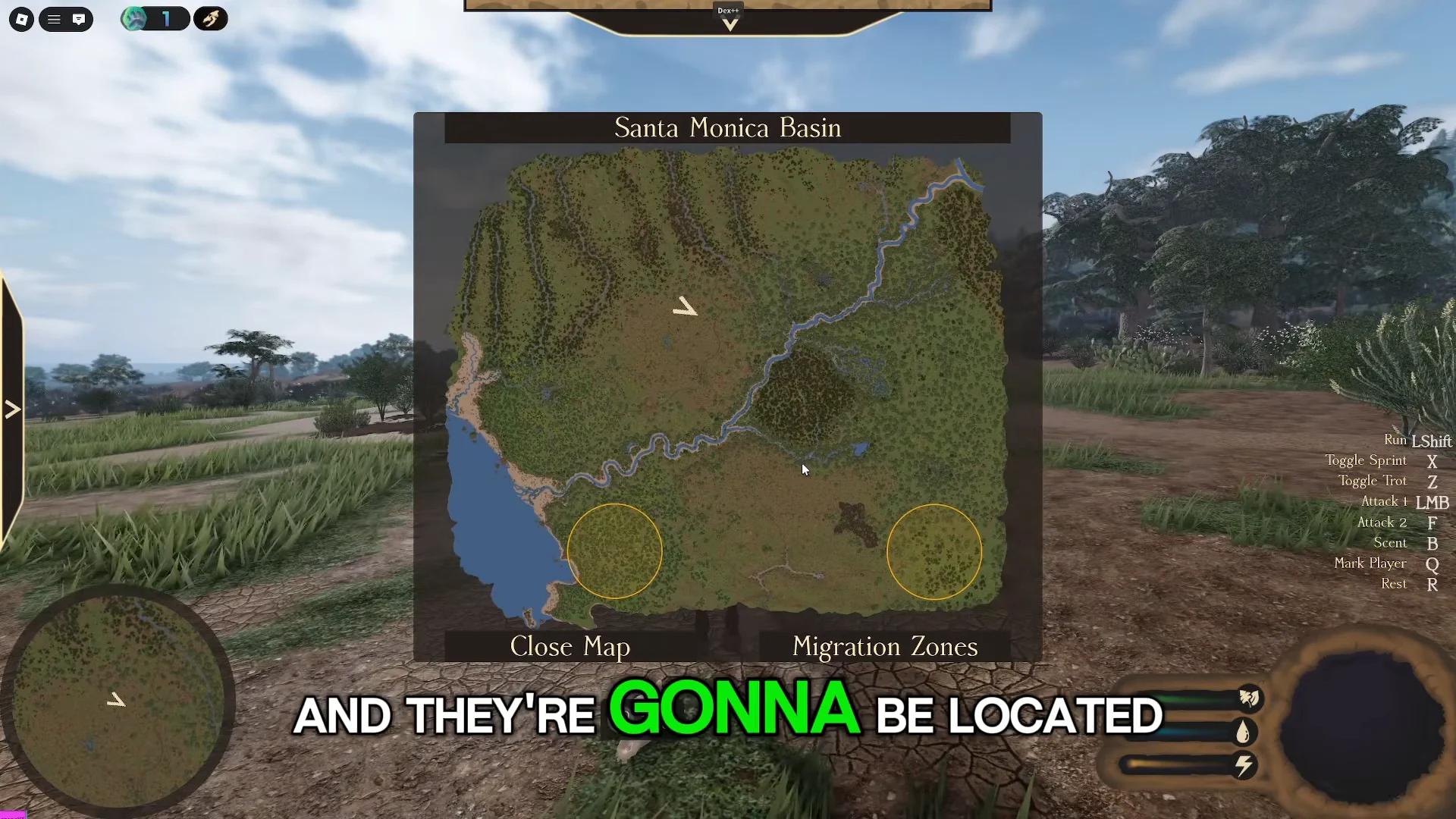 In-Game Basin Map Overview