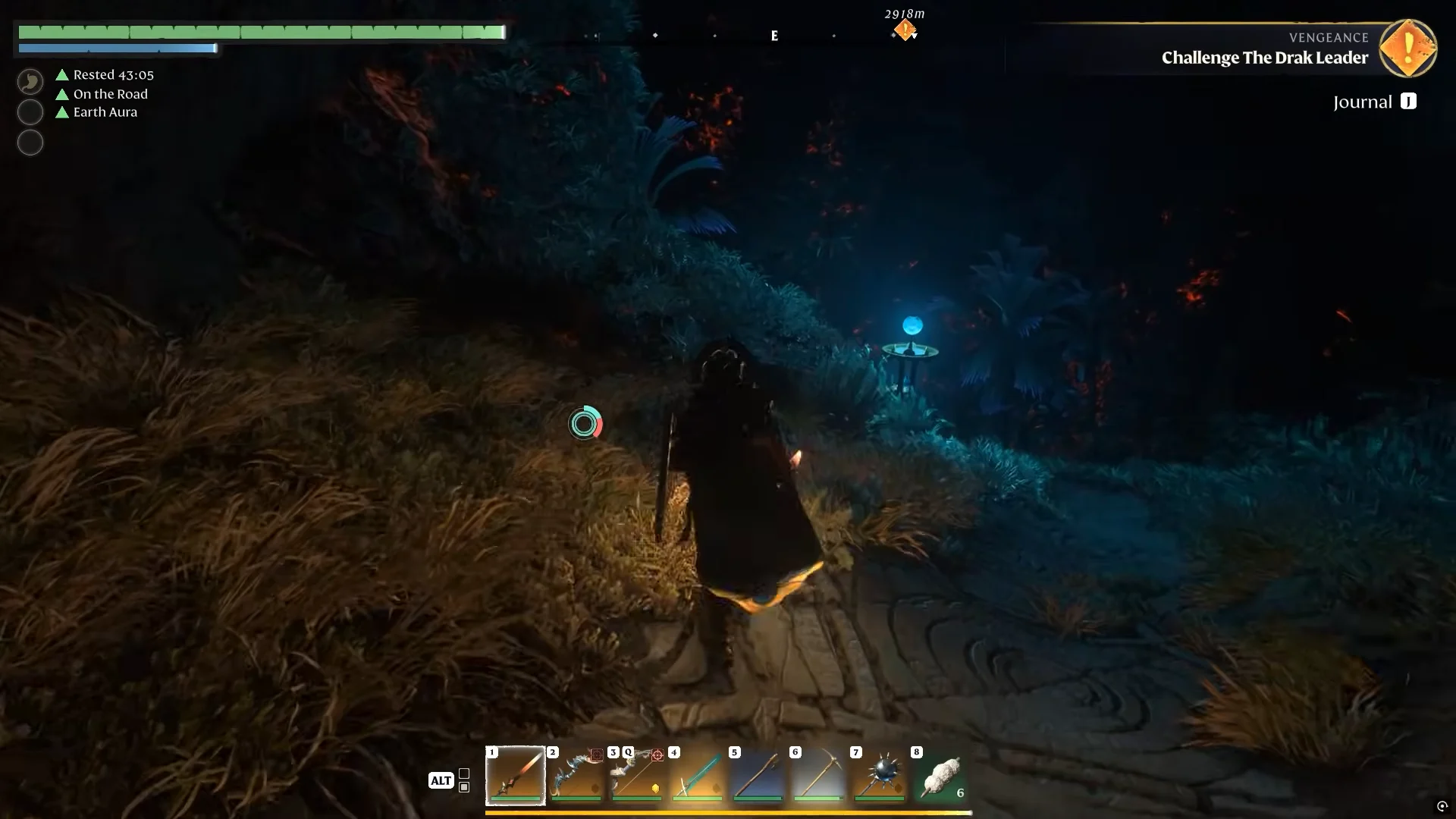 Entering the cave