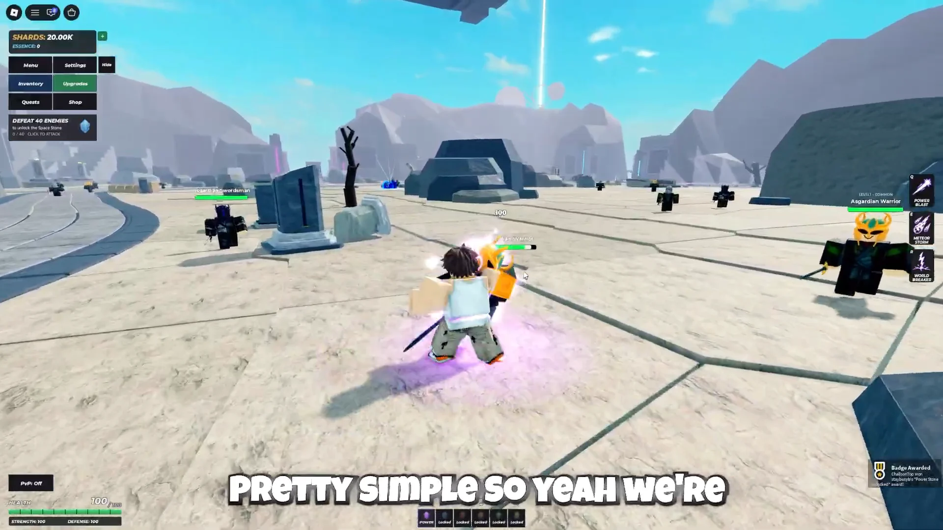 Basic Combat & Shard Farming