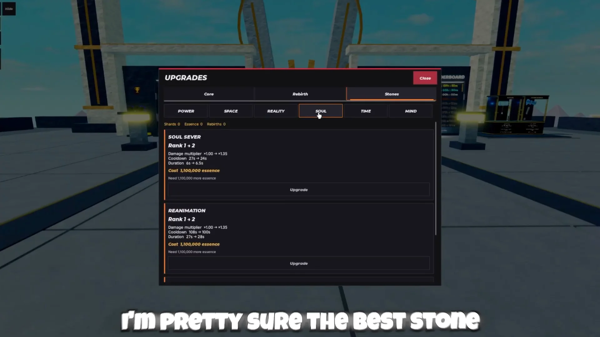 Stones Tab & Recommendations