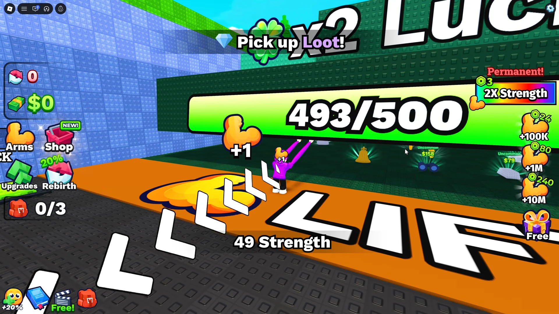 Lifting x2 Rock
