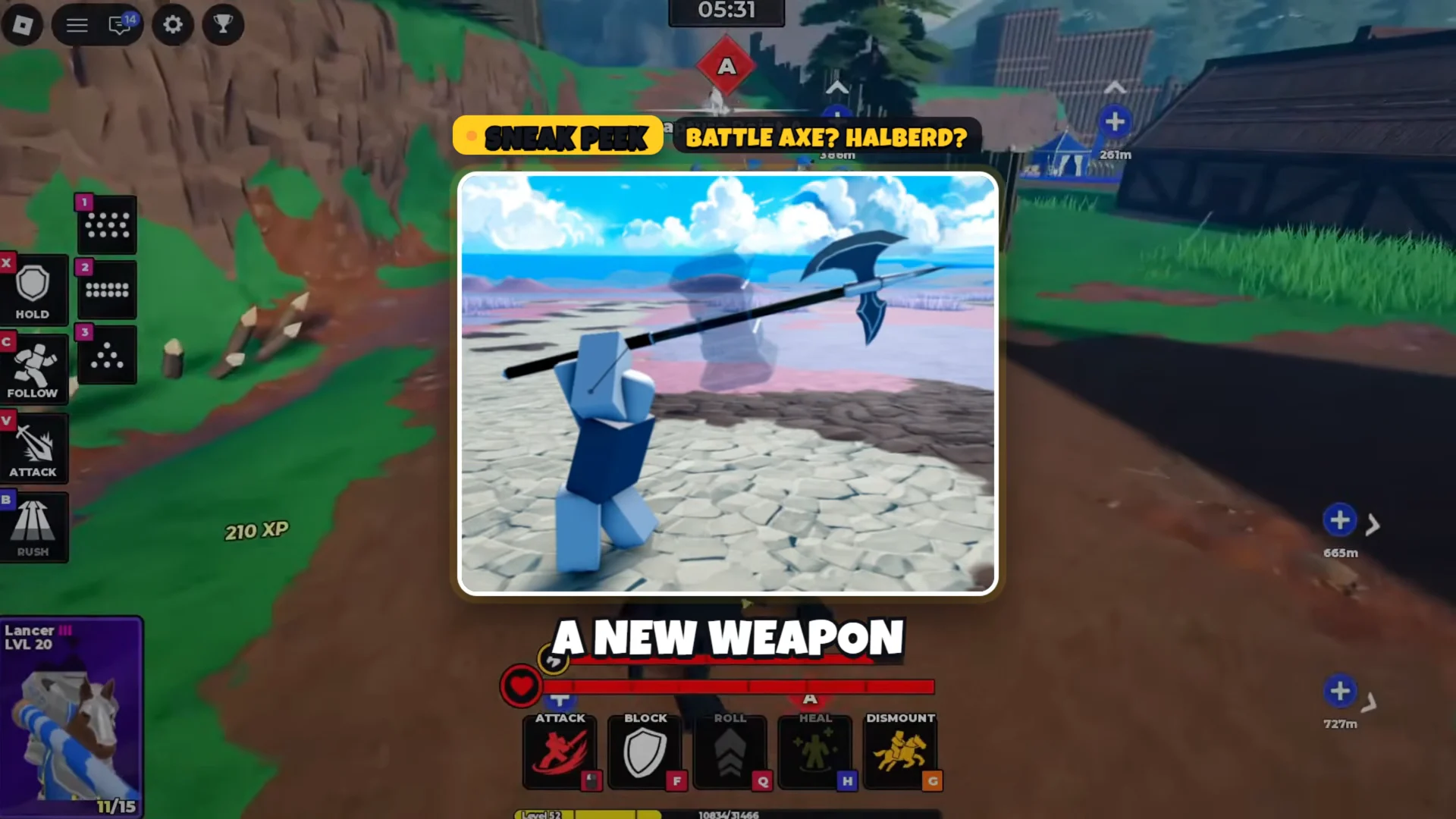Second New Class Preview (Halberd/Axe)