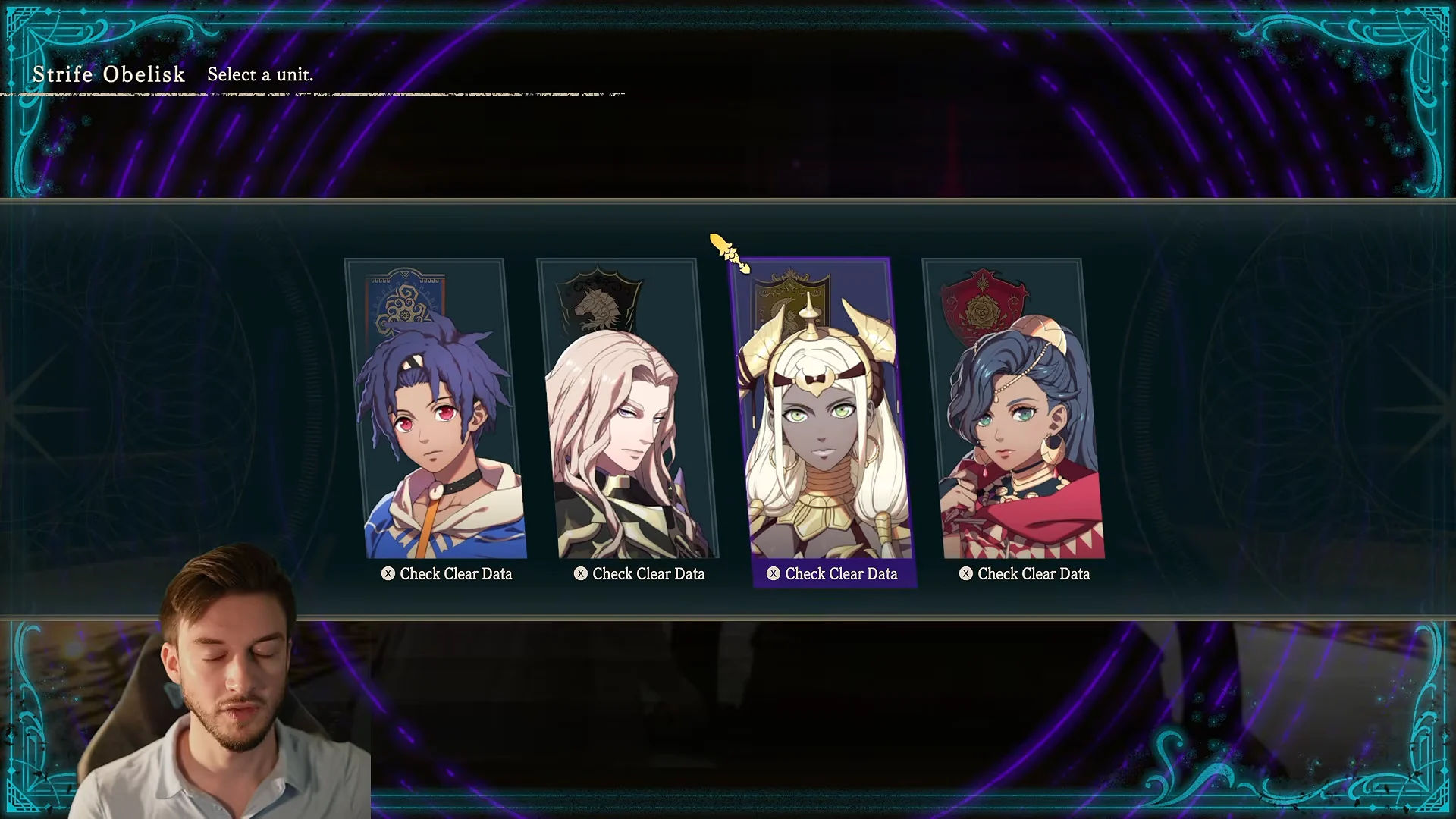 Strife Obelisk unit selection screen