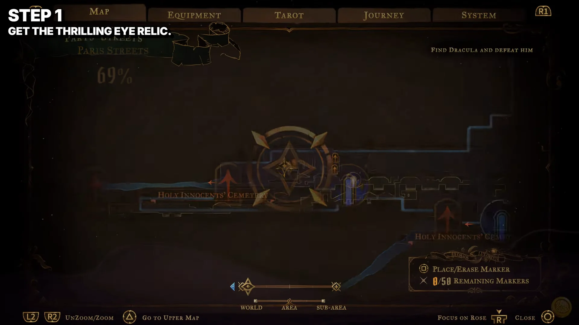 Step 1: Locating Thrilling Eye on Map