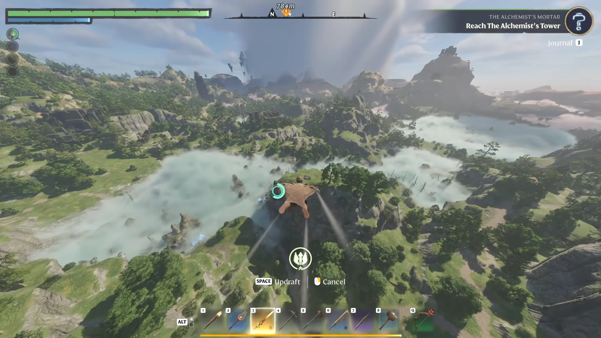 Gliding from Ancient Spire