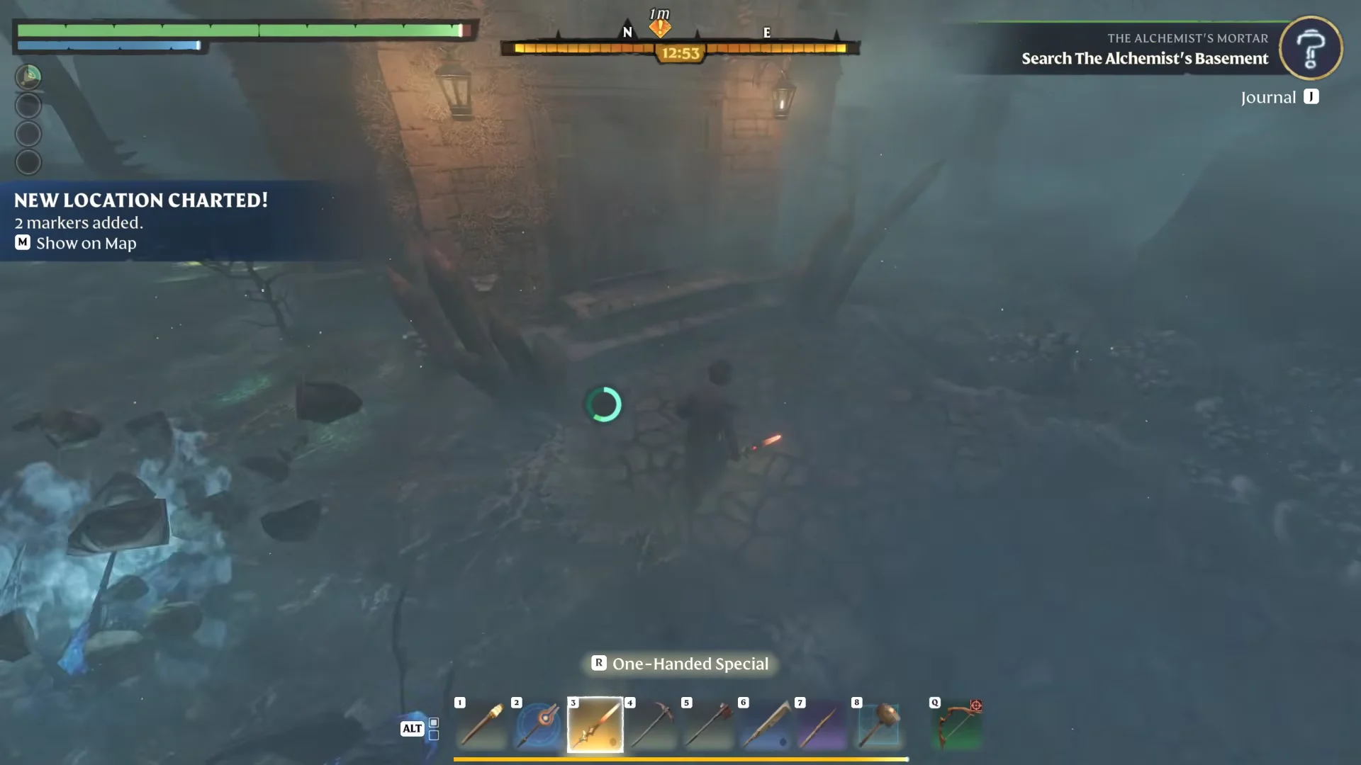 Arriving at Alchemist Tower