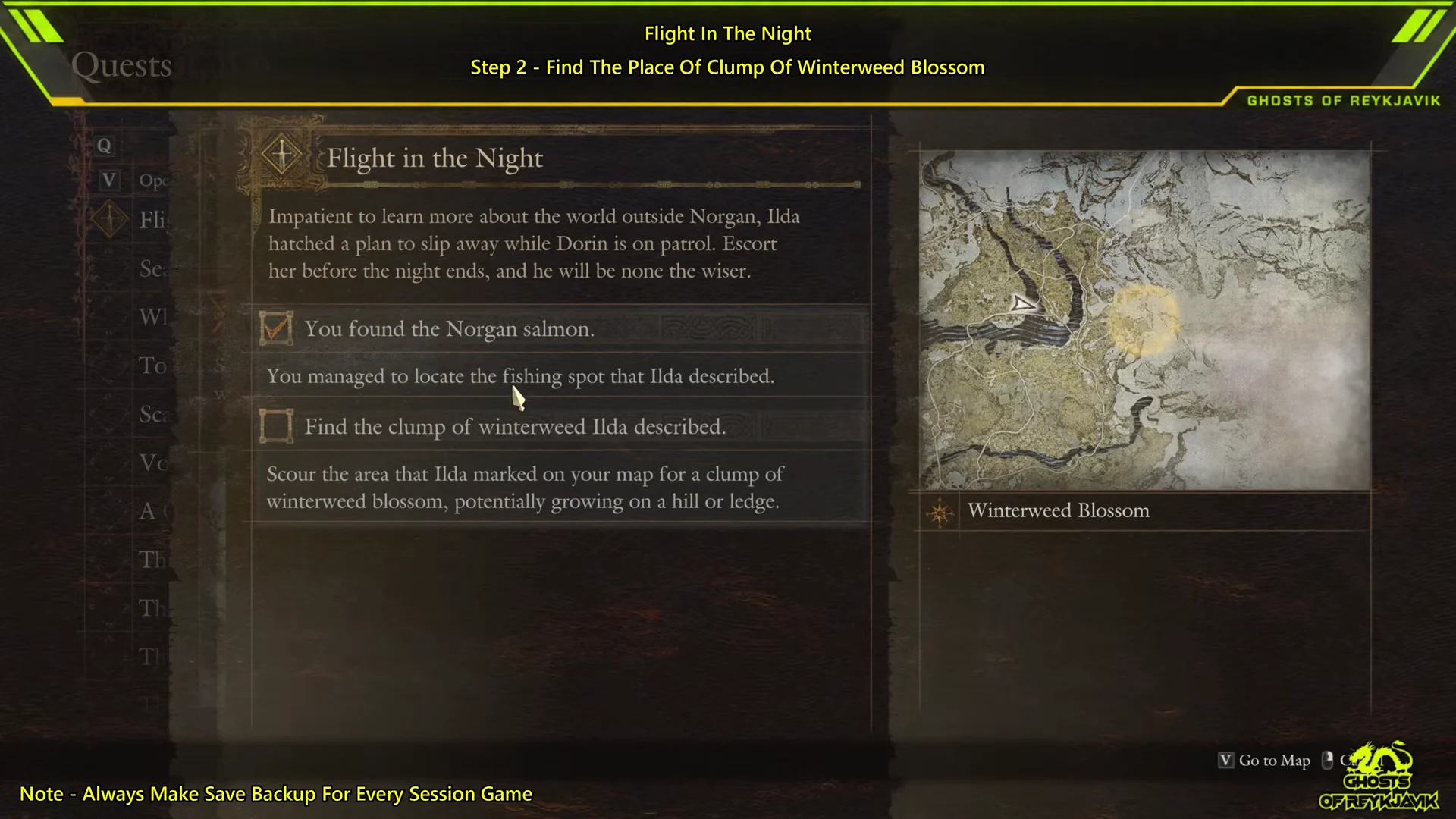 Checking Quest Log & Map