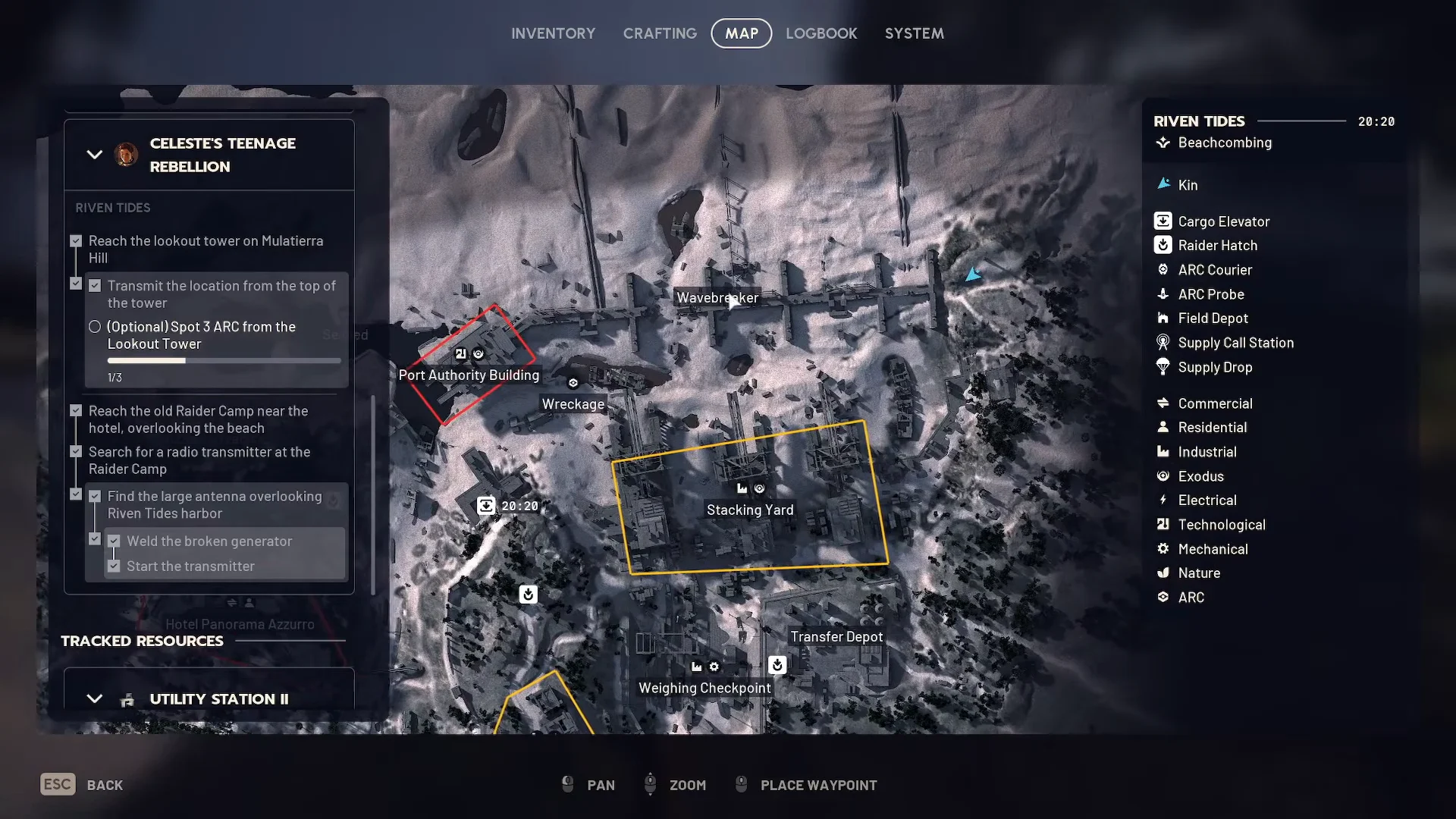 Detailed map coordinates