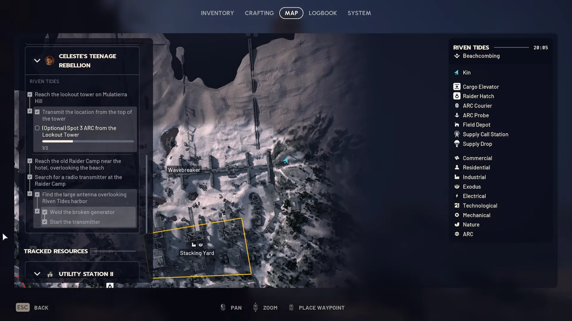 Checking map at the tower base